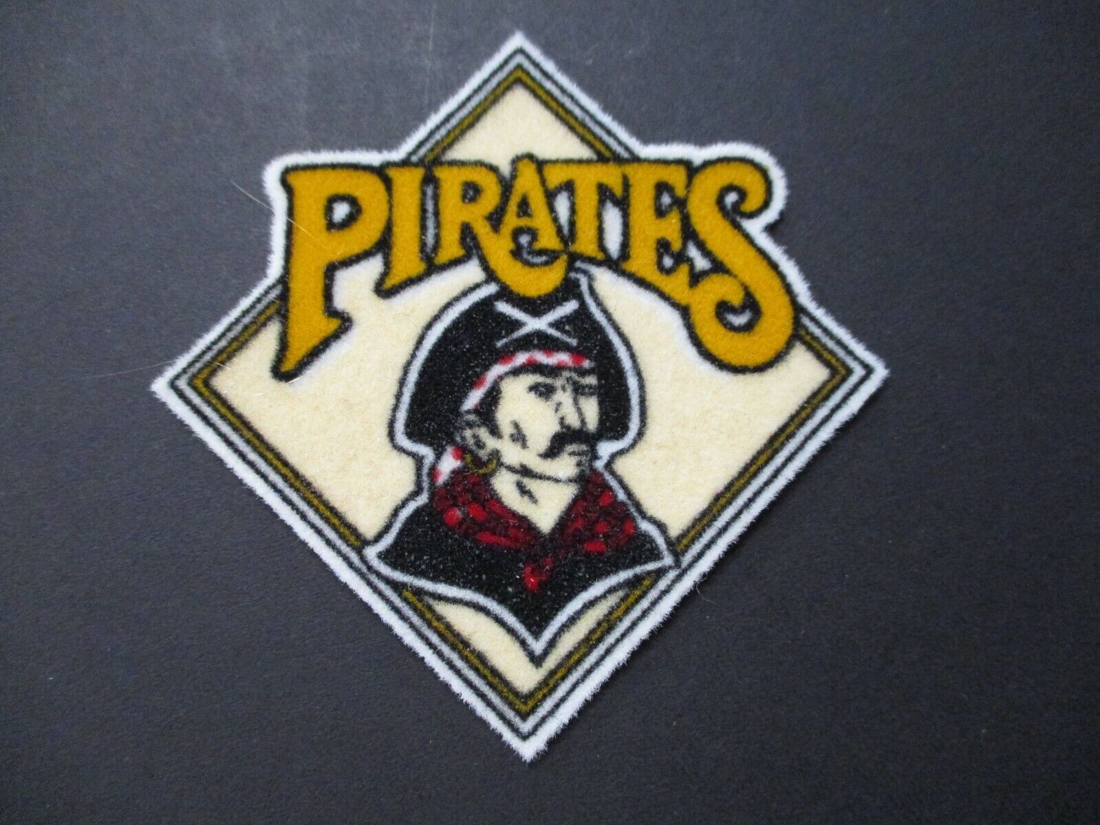 Pittsburgh Pirates Felt Patch Size 3 x 3 Inches Flimsy Light
