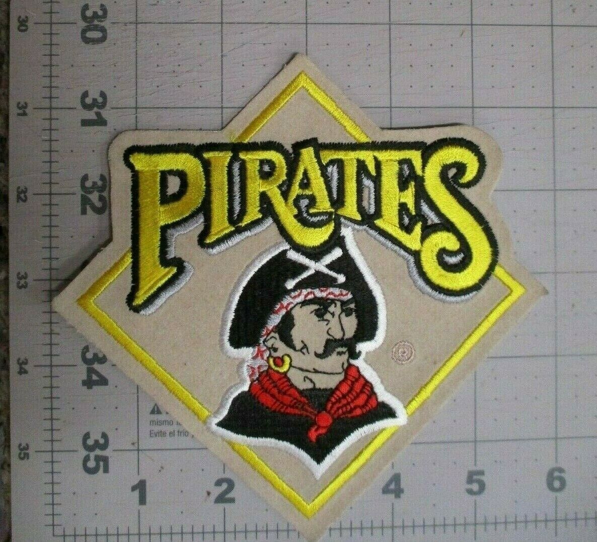 Pittsburgh Pirates Larger Old Logo Big Patch Size 6 x 6 Inch