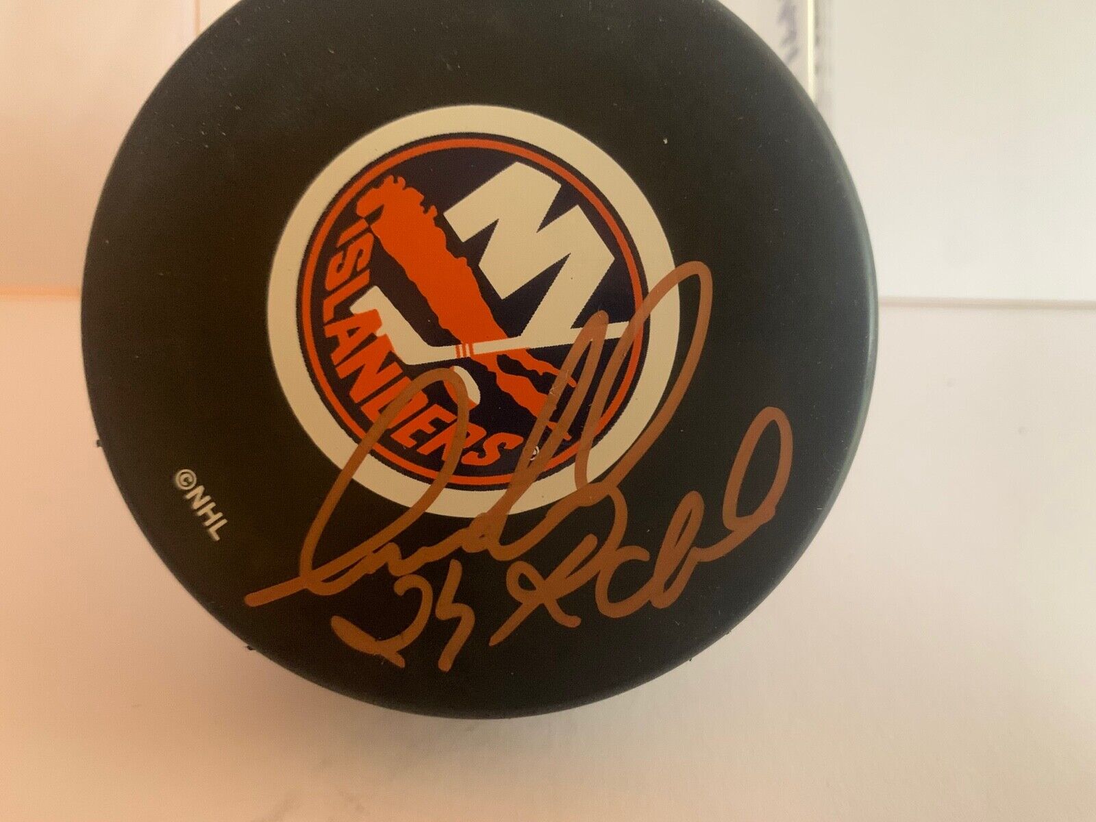 Radek Martinek Autographed Official NHL Hockey Puck C New York Rangers Logo