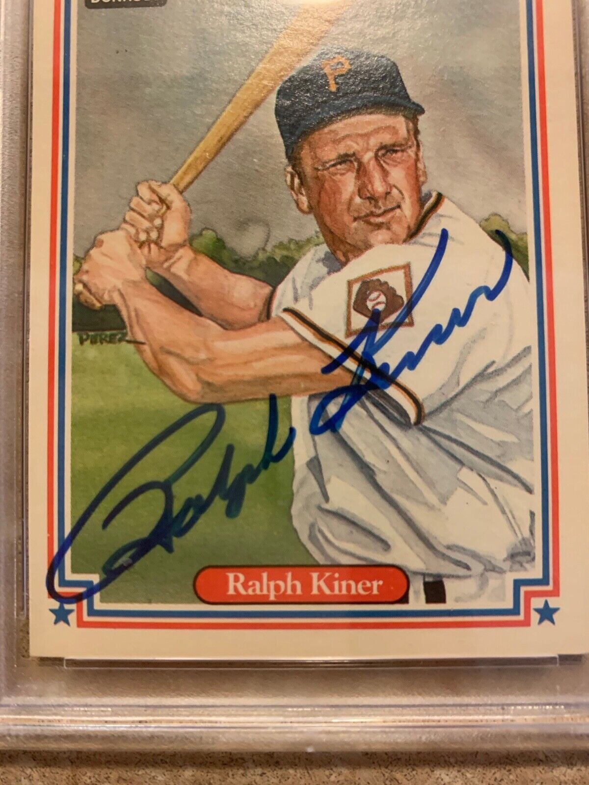 Ralph Kiner Autographed 1983 Donruss Hall of Famer Card PSA Certified & Slabbed