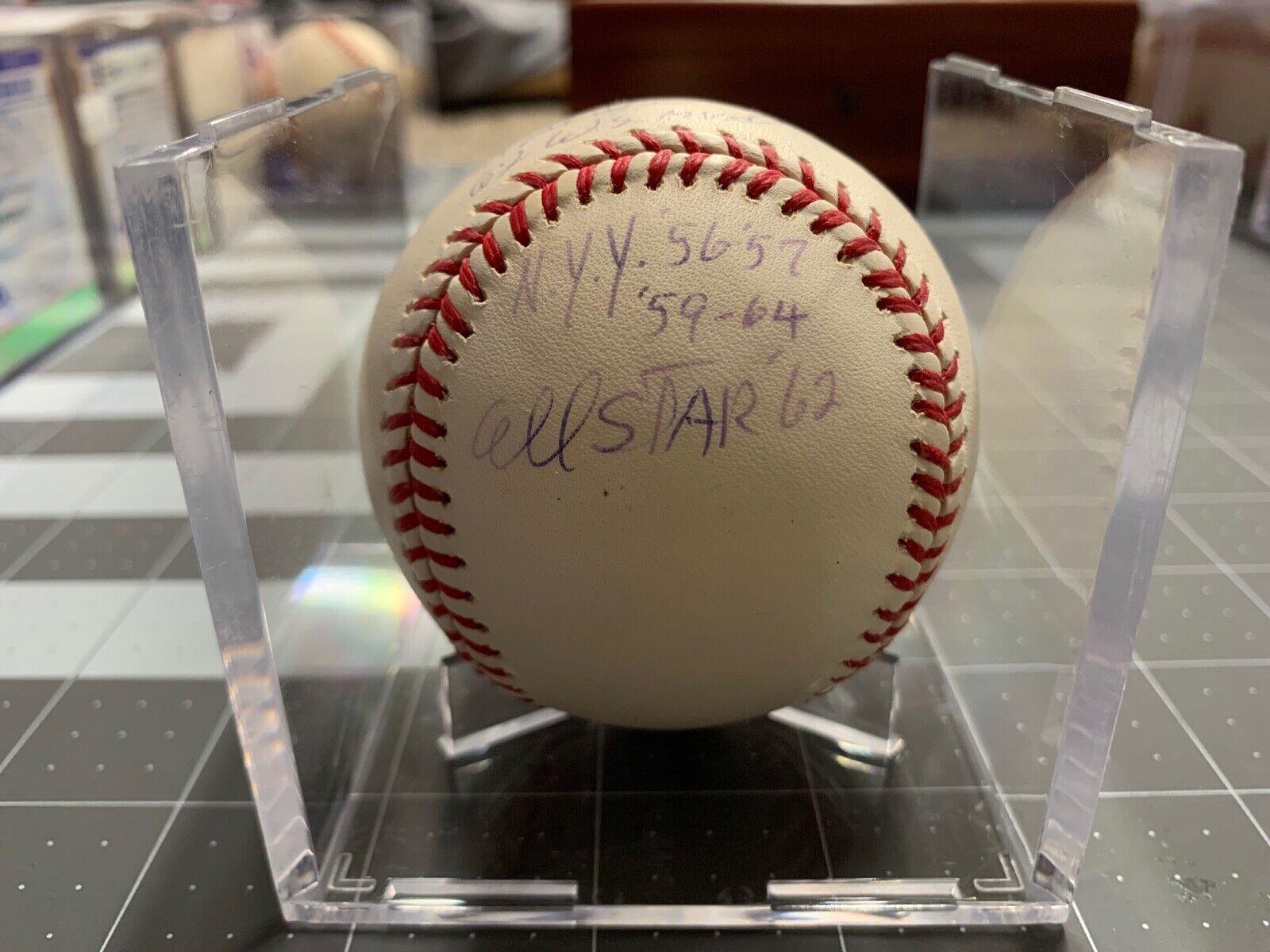 Ralph Terry Yankees Autographed Baseball W/ Inscription PSA Certified AI63887