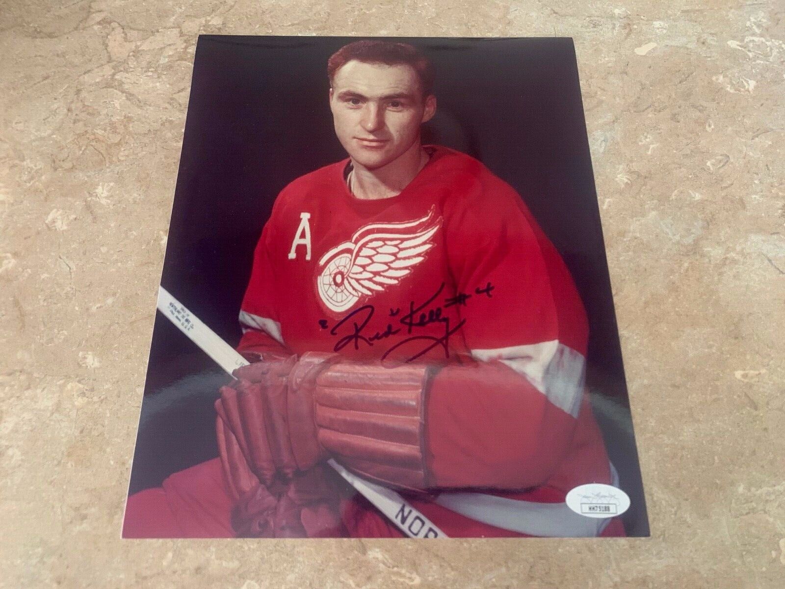 Red Kelly Detroit Red Wings Autographed 8x10 Hockey Photo JSA COA HH75188