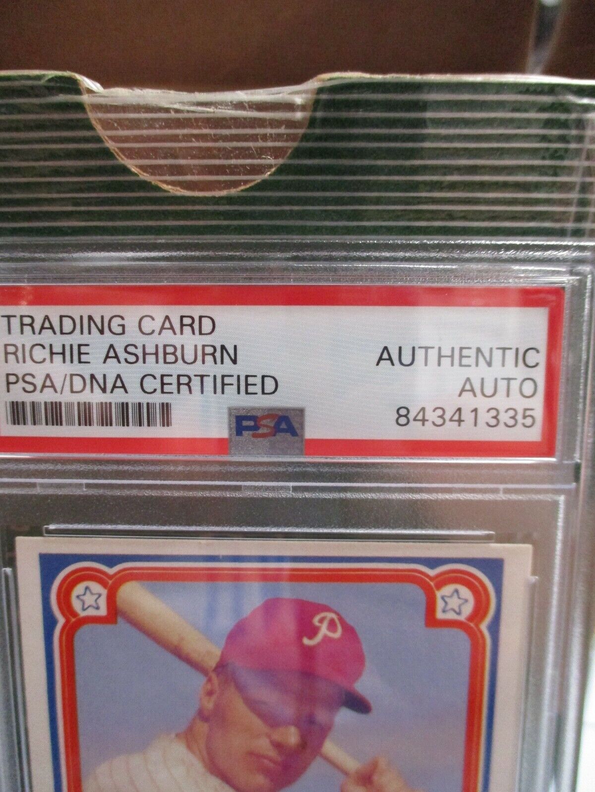 Richie Ashburn  Autographed 1987 TCMA  Best Teams Card Signed PSA 84341335