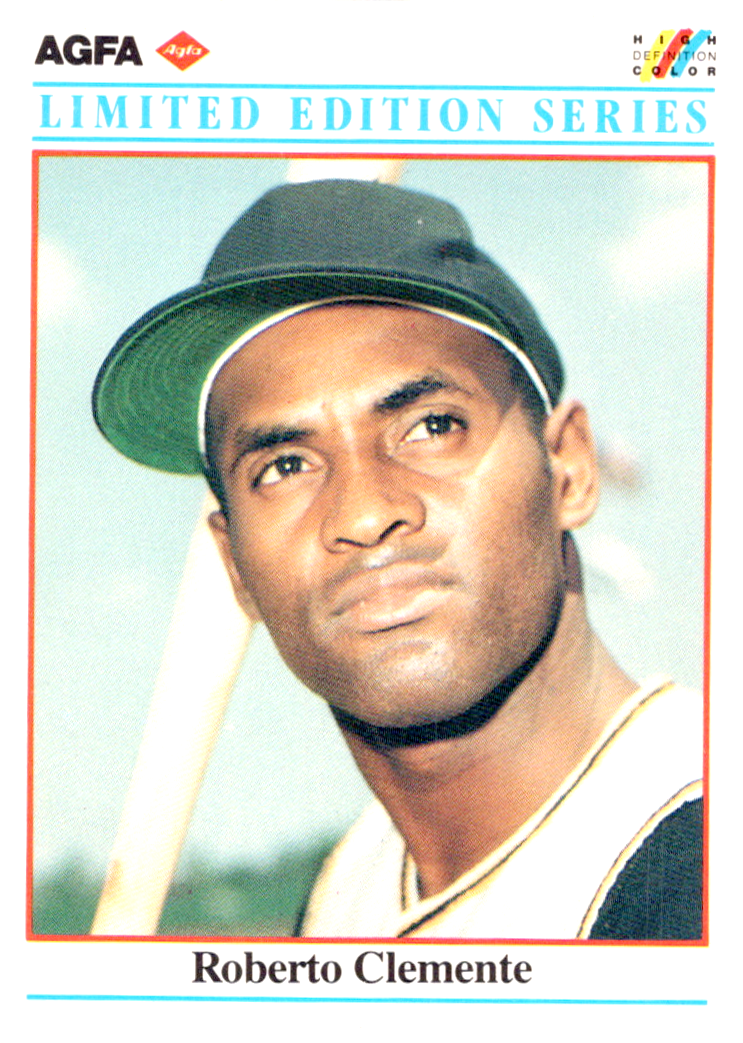 Roberto Clemente 1990 MSA AGFA Film Card 8 in set of 22  in NM to MT Condition
