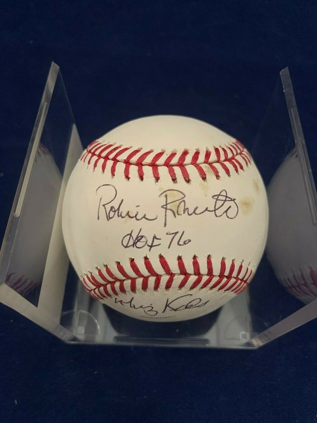 Robin Roberts Hall of Fame 1976 Signed Rawlings Baseball with JSA COA