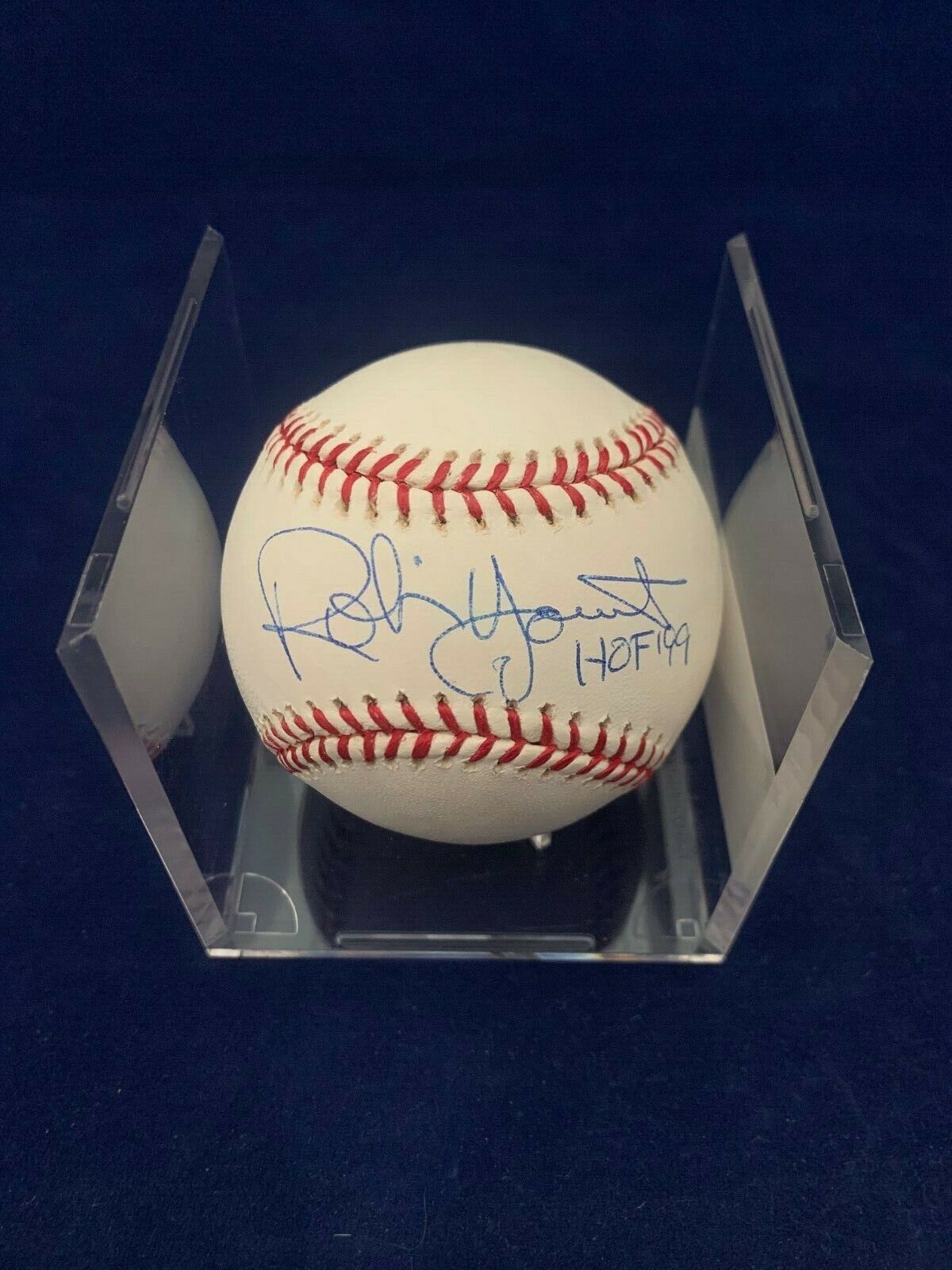 Robin Yount Signed Rawlings Baseball HoF99 Inscription with JSA COA