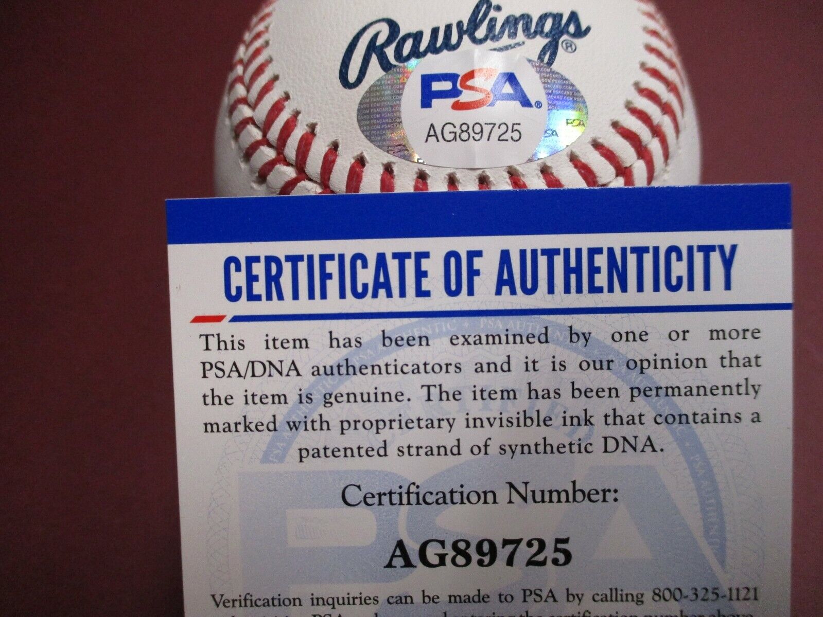 Robinson Cano NY Mets Autographed Official Ball Signed Baseball PSA COA