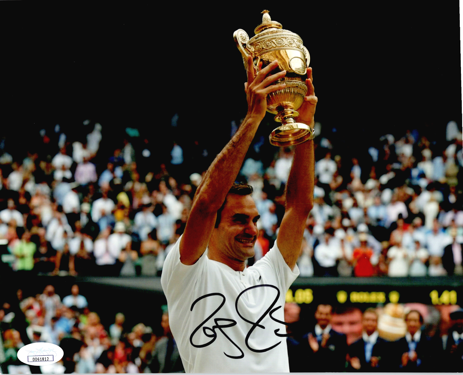 Roger Federer autographed Signed 8x10 Color Photo with JSA