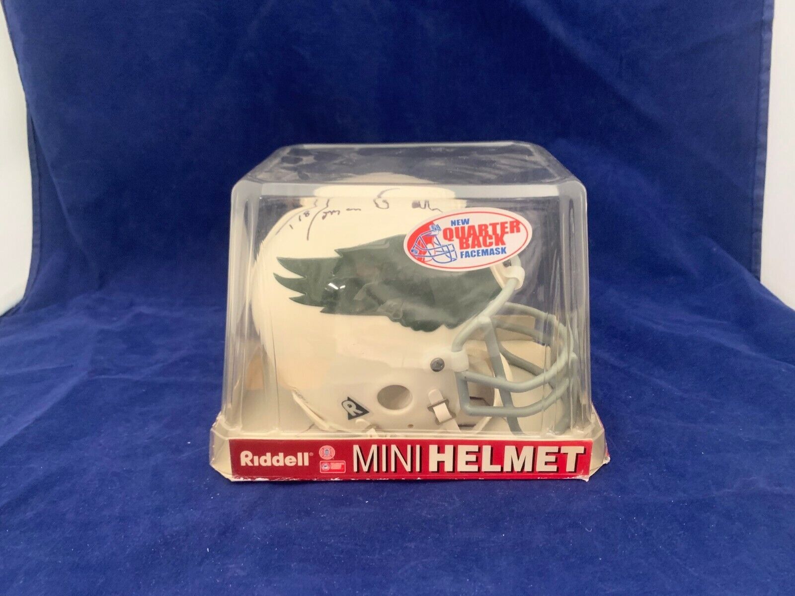 Roman Gabrial Eagles Throwback  Signed Mini Helmet  All Sports COA
