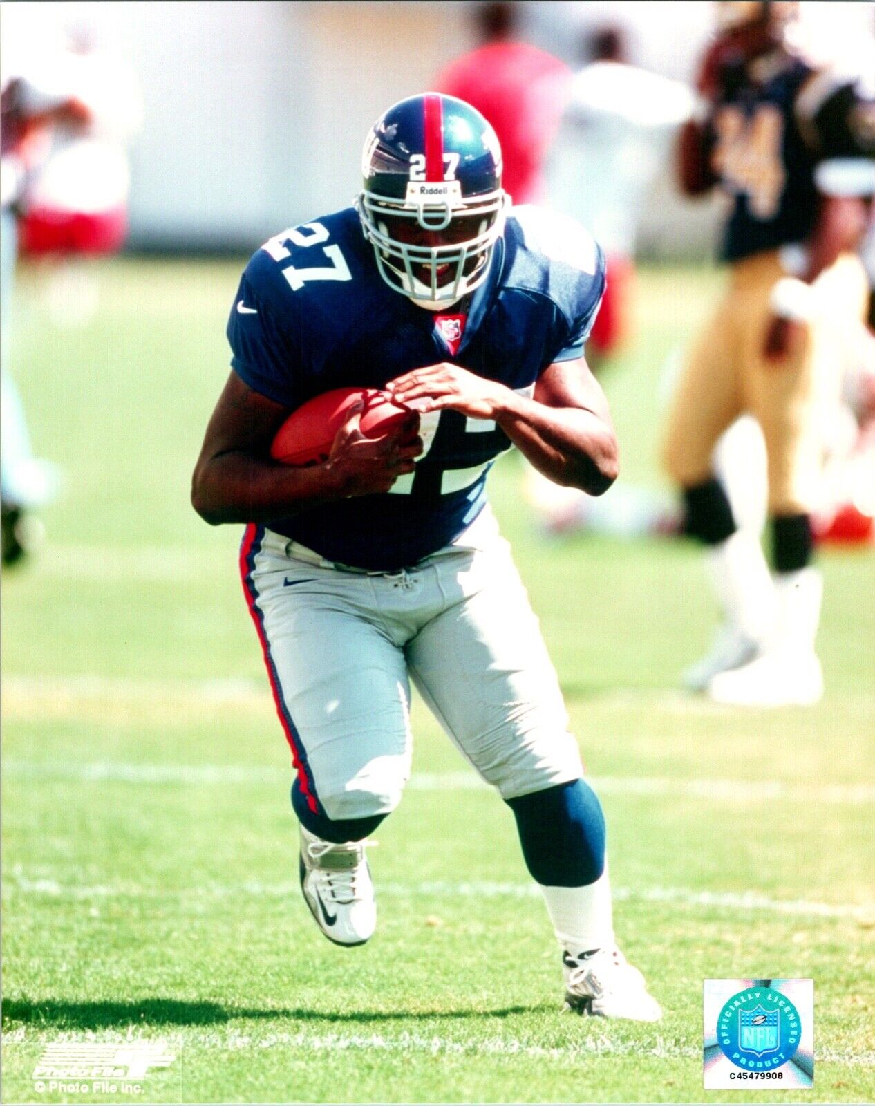 Ron Dayne New York Giants NFL Sports 8x10 Color Photo A with NFL Hologram