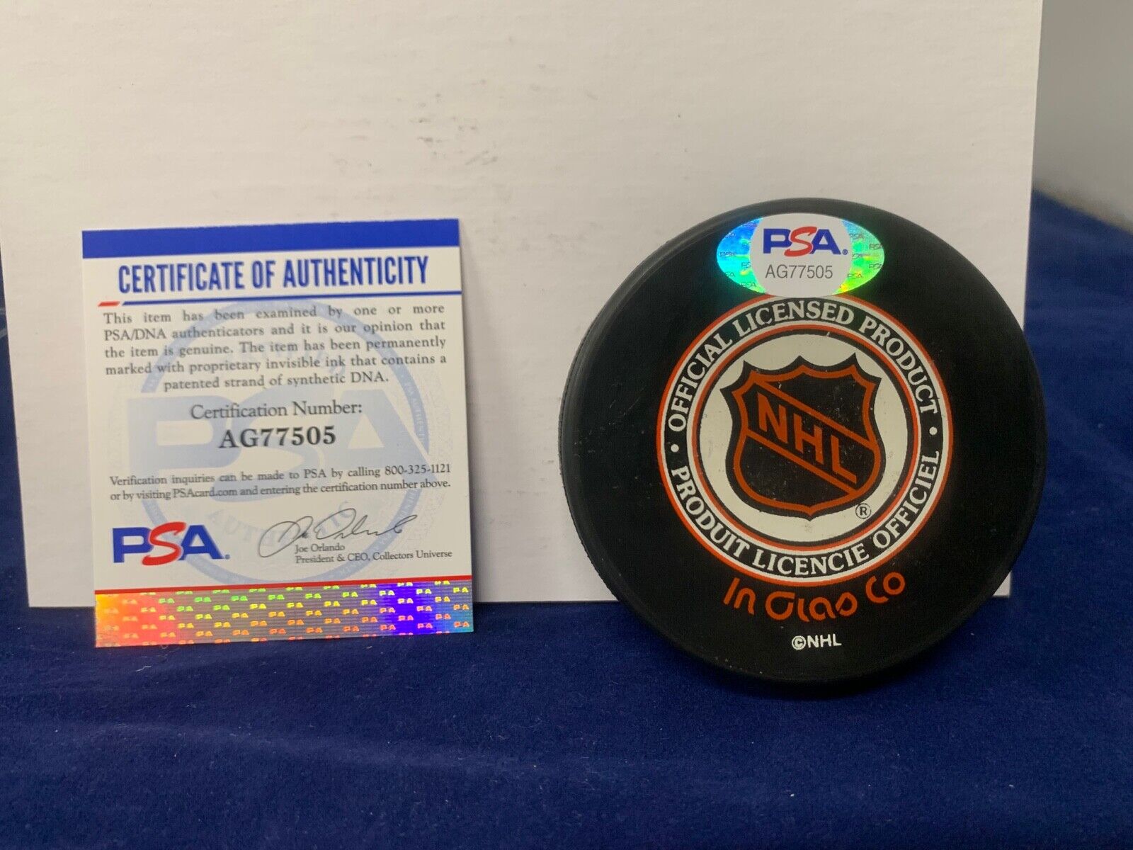Ron Francis Autographed Signed Official Licensed NHL Hockey Puck with PSA COA