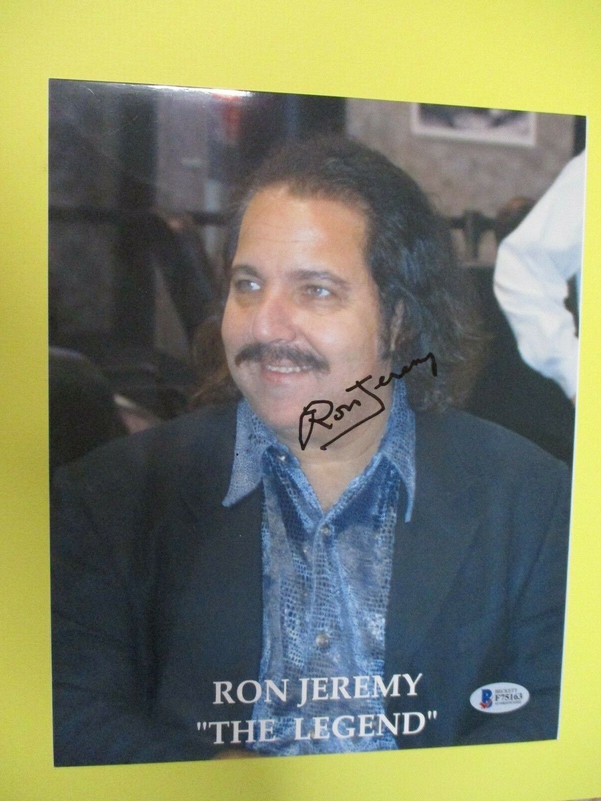 Ron Jeremy The Legend Porn Star Signed Autographed 8x10 Color Photo BAS