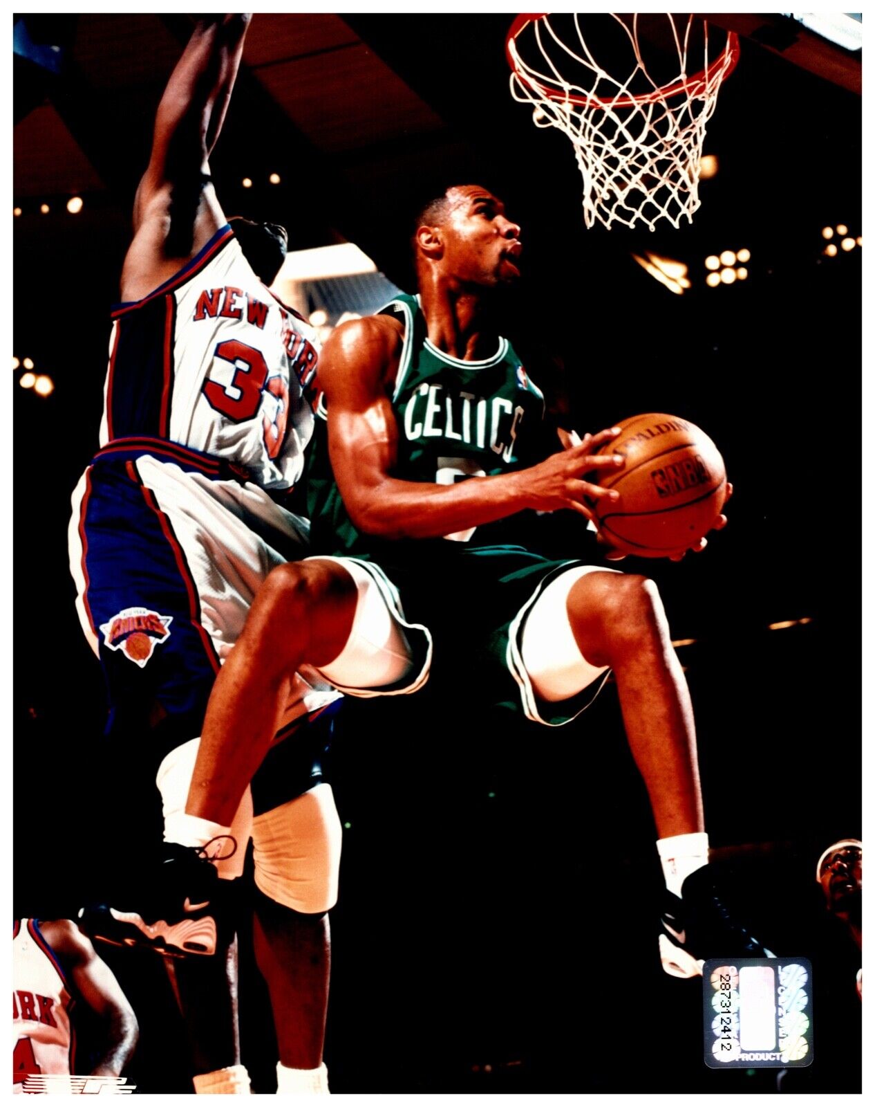 Ron Mercer Boston Celtics Photofile Unsigned 8x10 Hologram NBA Photo 2
