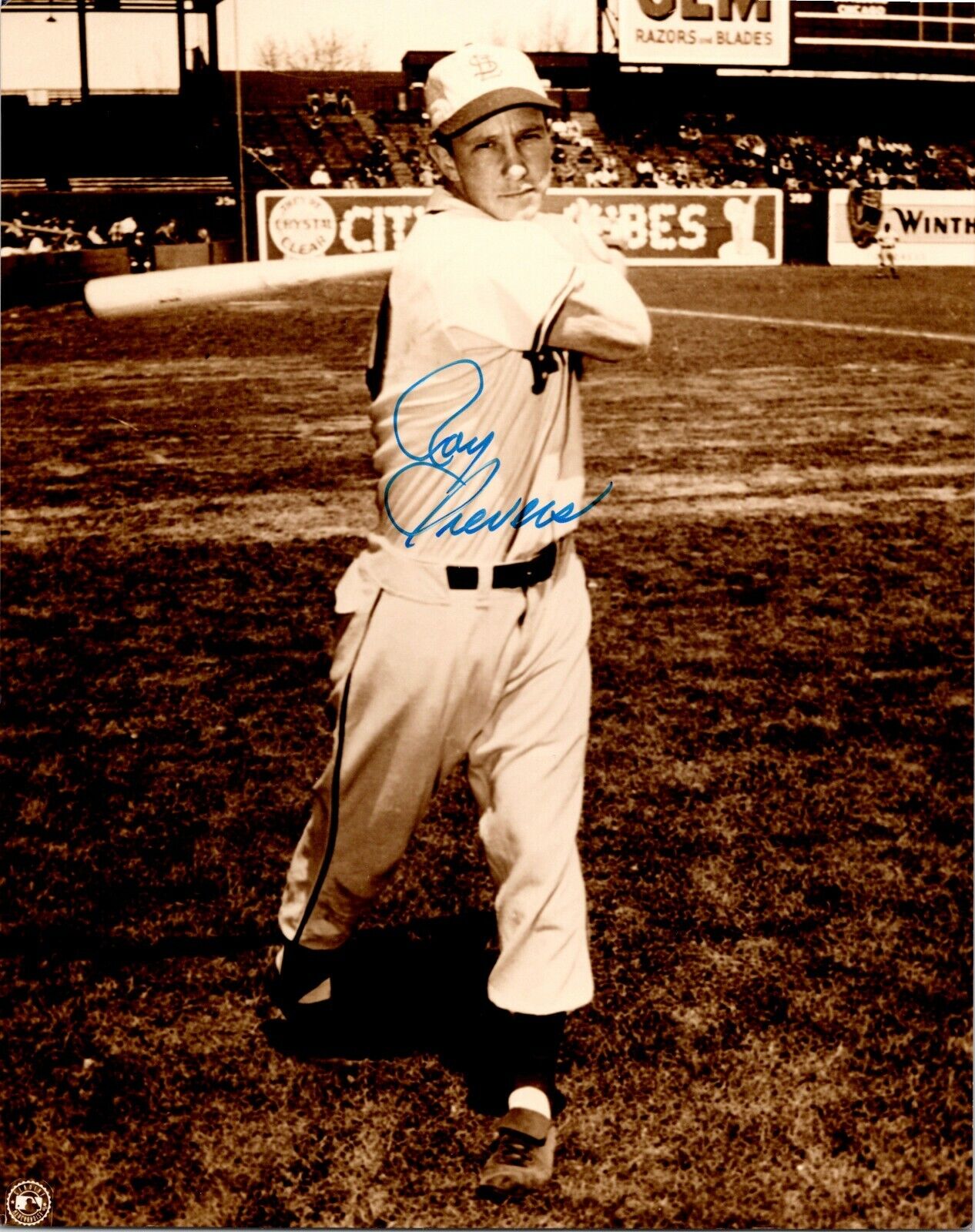 Roy Sievers St. Louis Browns Signed autographed 8x10 photo