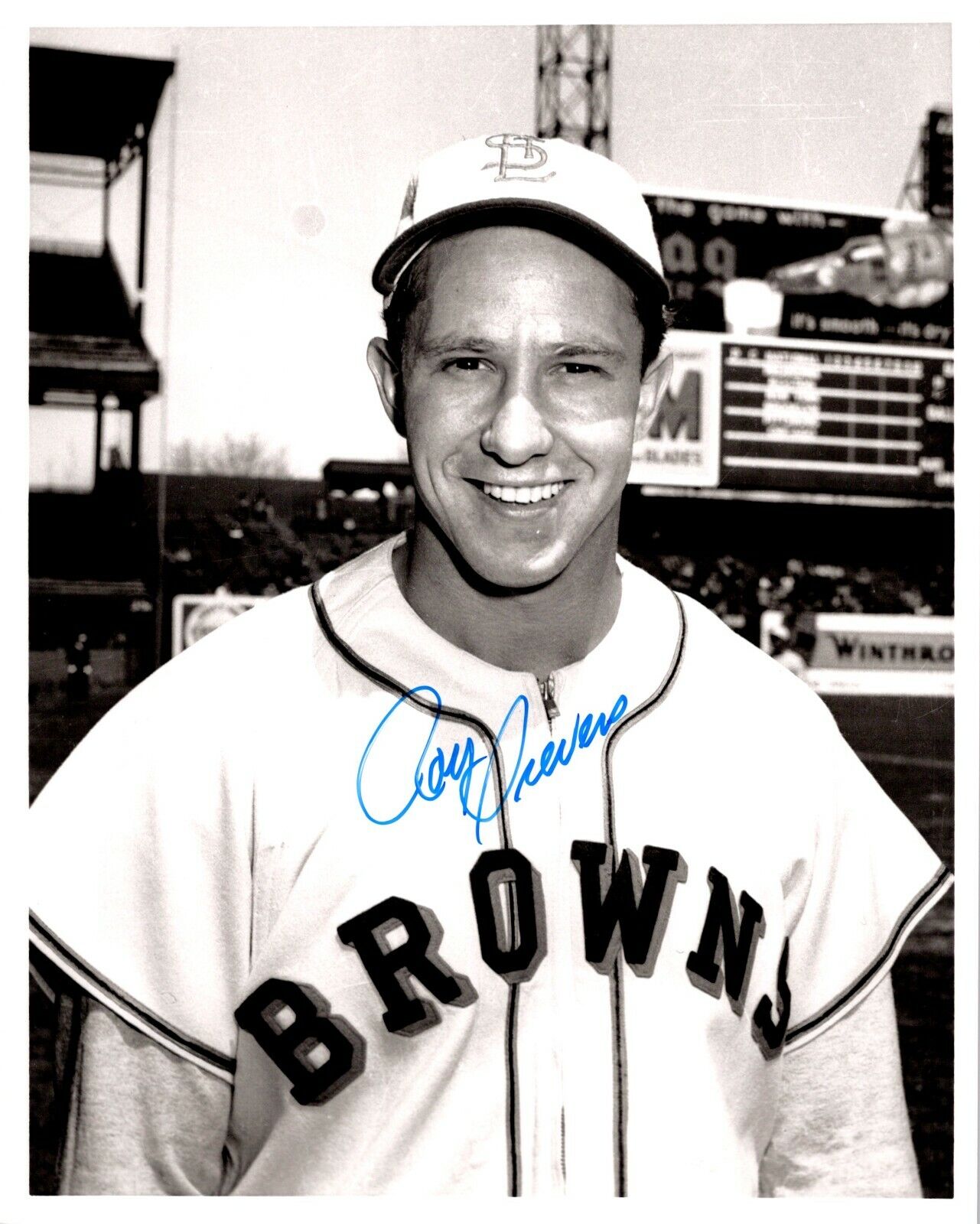 Roy Sievers St. Louis Browns Signed autographed 8x10 photo D