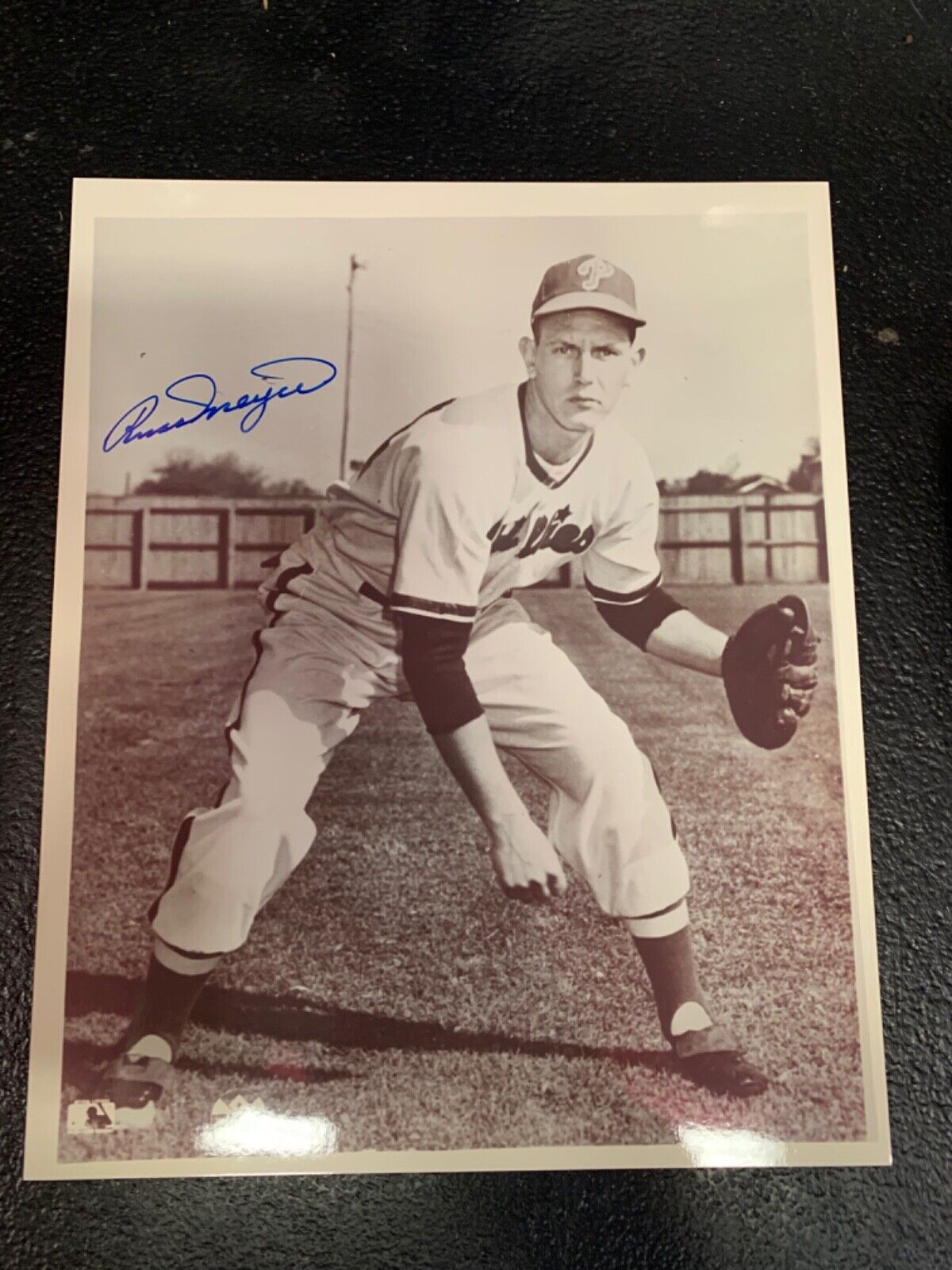 Russ Meyer Phillies Whiz Kid Autographed 8x10 Photo Certified by All Sports