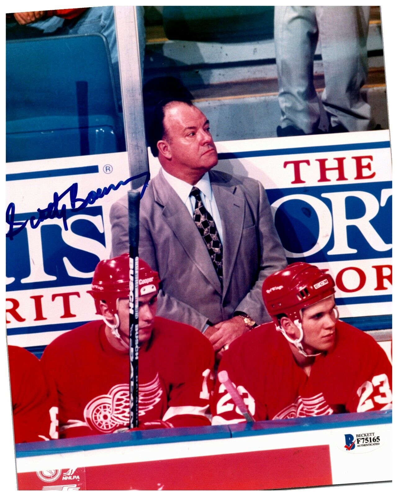 Scotty Bowman Detroit Red Wings Coach Signed Autographed 8x10 Photo A BAS COA