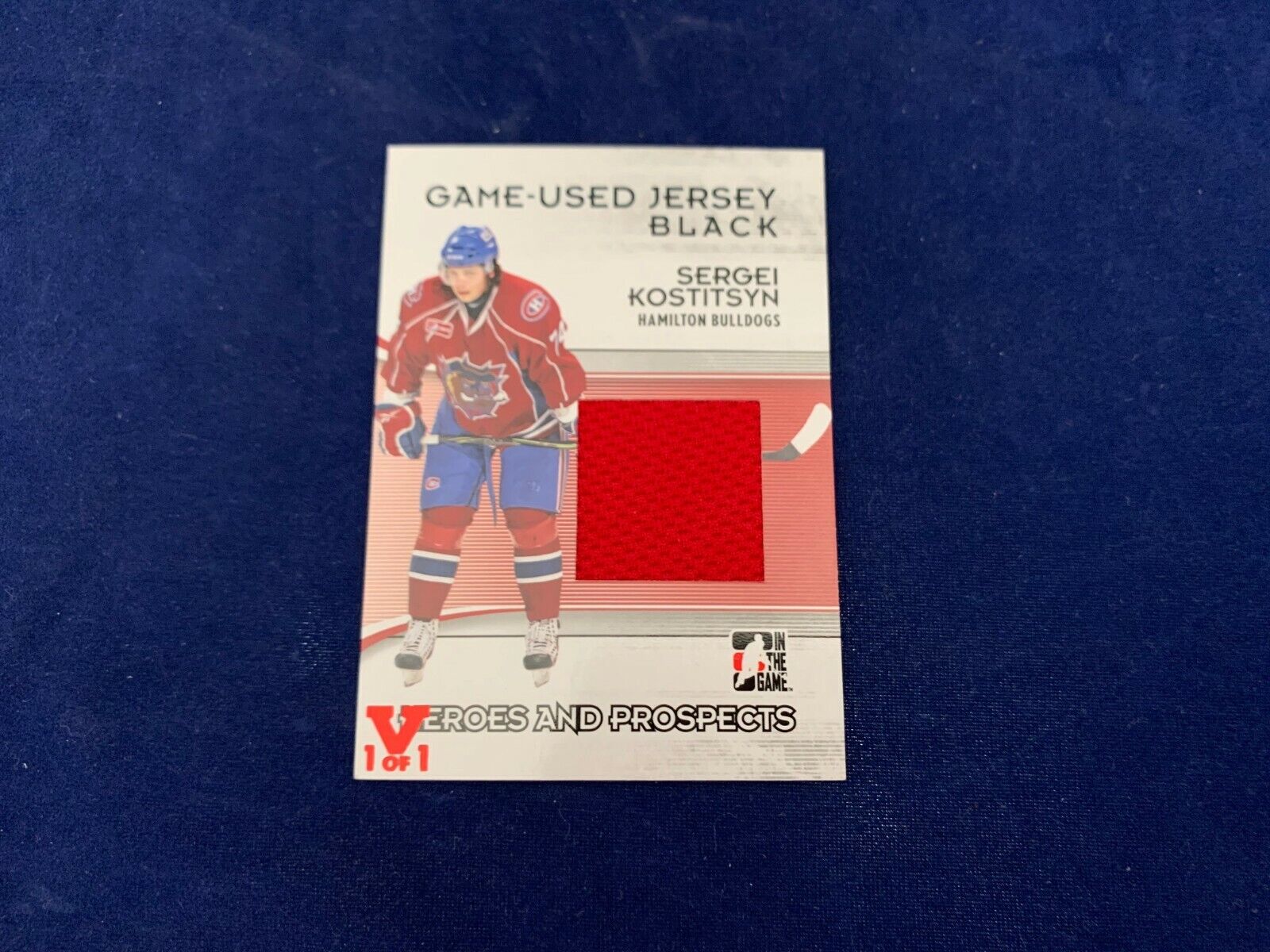 Sergei Kostitsyn Heroes And Prospects JerseyCard 2015/2016 ING Red Vault NM MT