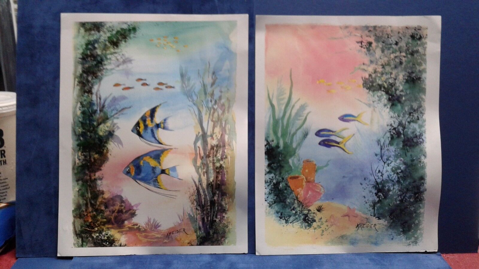 Set Of 2 Fish Prints 81/2x11 Kreider