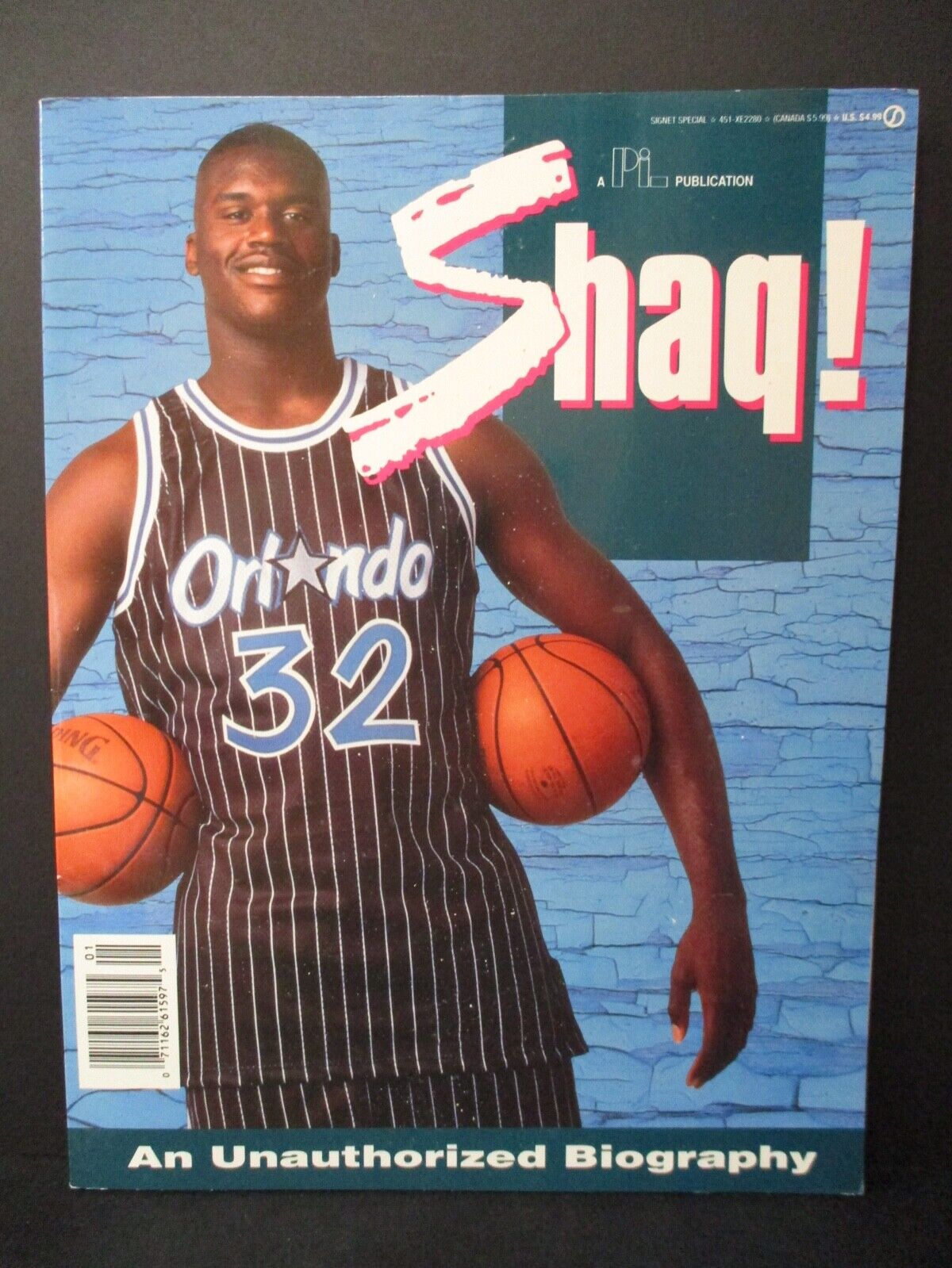 Shaquille O'Neal Unauthorized Biography PI Publication 1993 Unsigned EX Cond