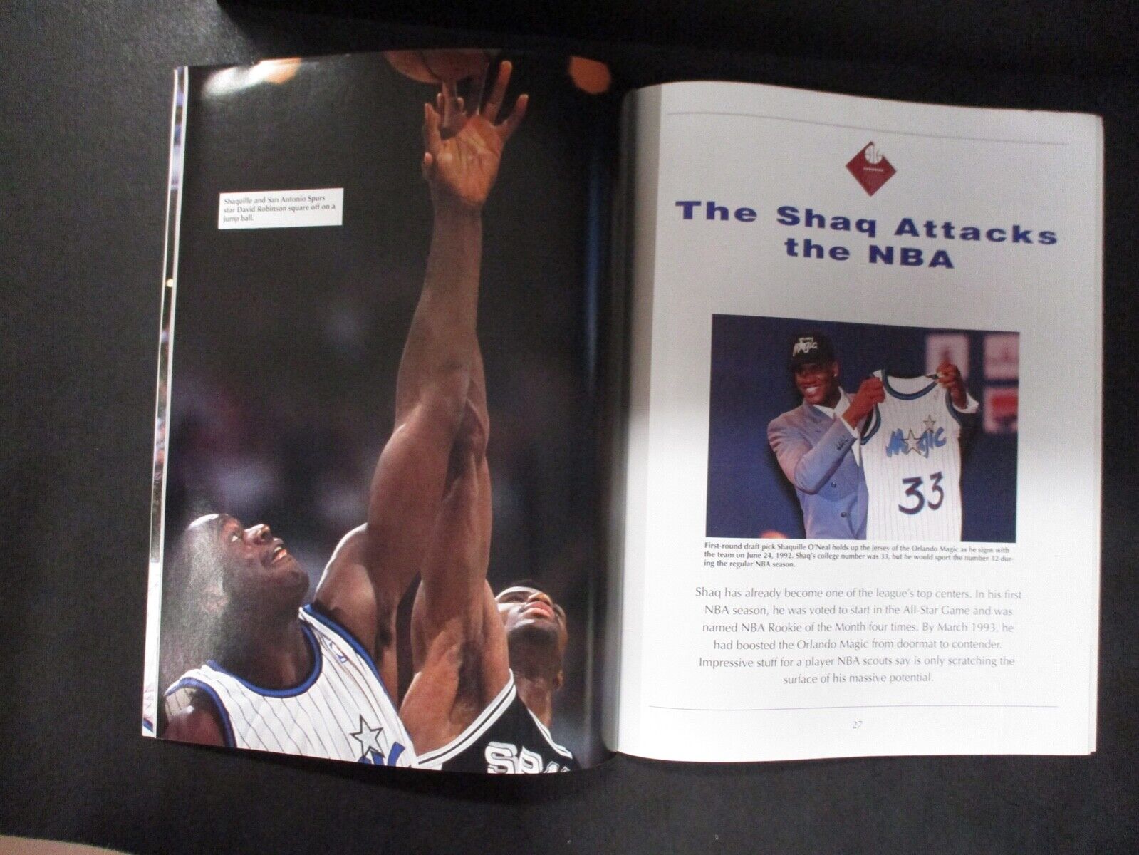 Shaquille O'Neal Unauthorized Biography PI Publication 1993 Unsigned EX Cond