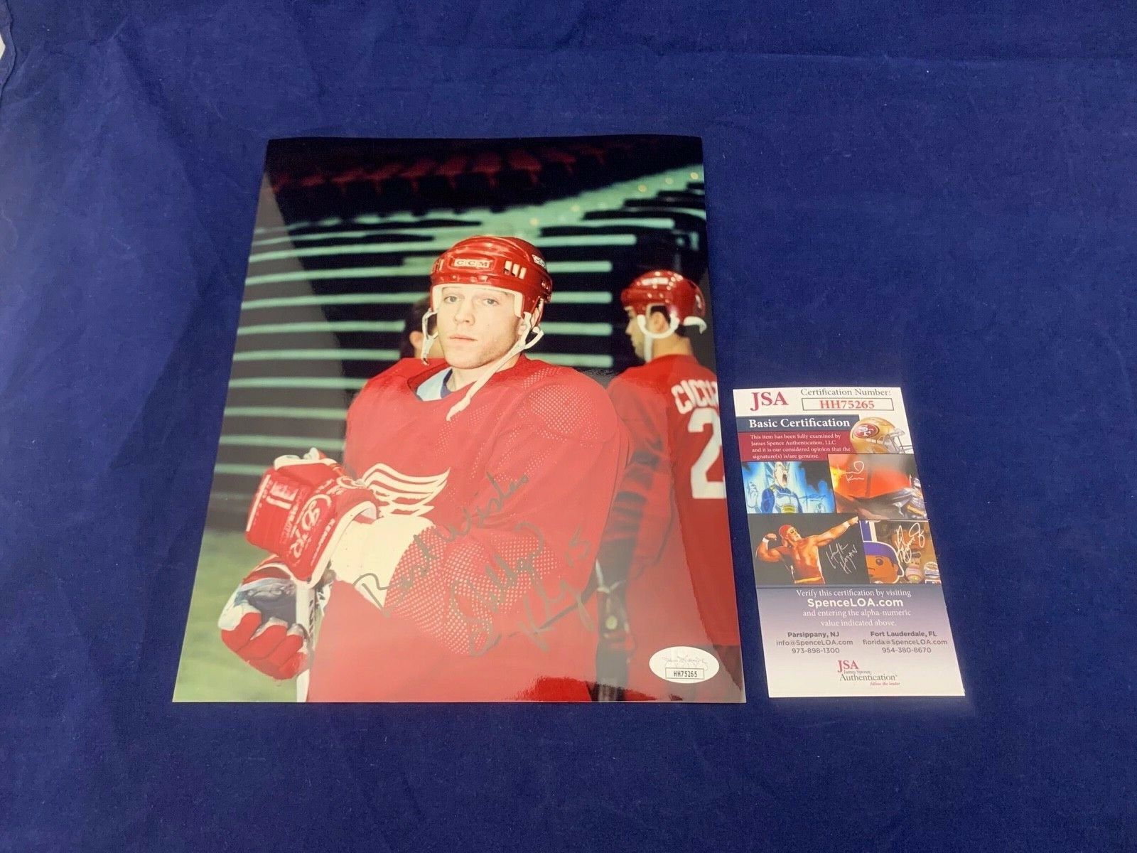 Sheldon Kennedy Detroit Red Wings Autographed 8x10 Photo JSA COA HH75265