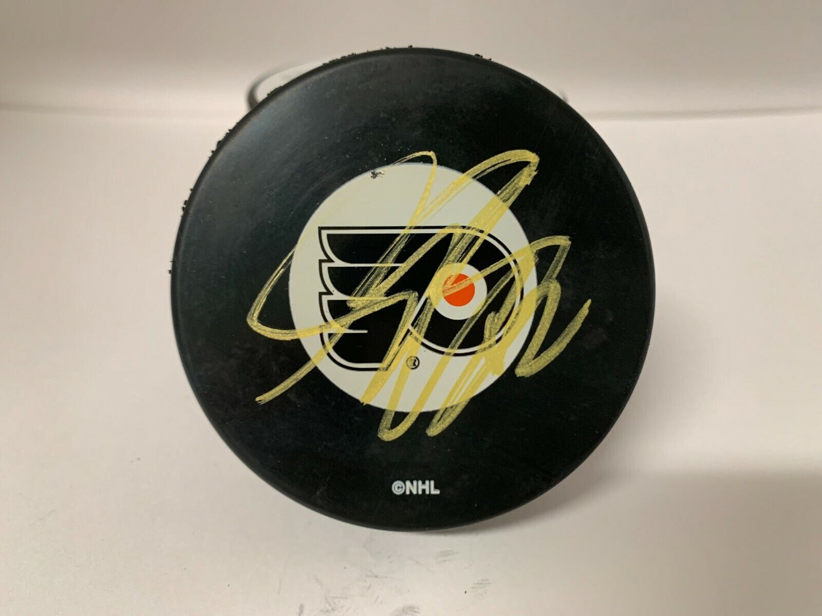 Simon Gagne Autographed Signed Philadelphia Flyers NHL Licensed Puck ASCF COA