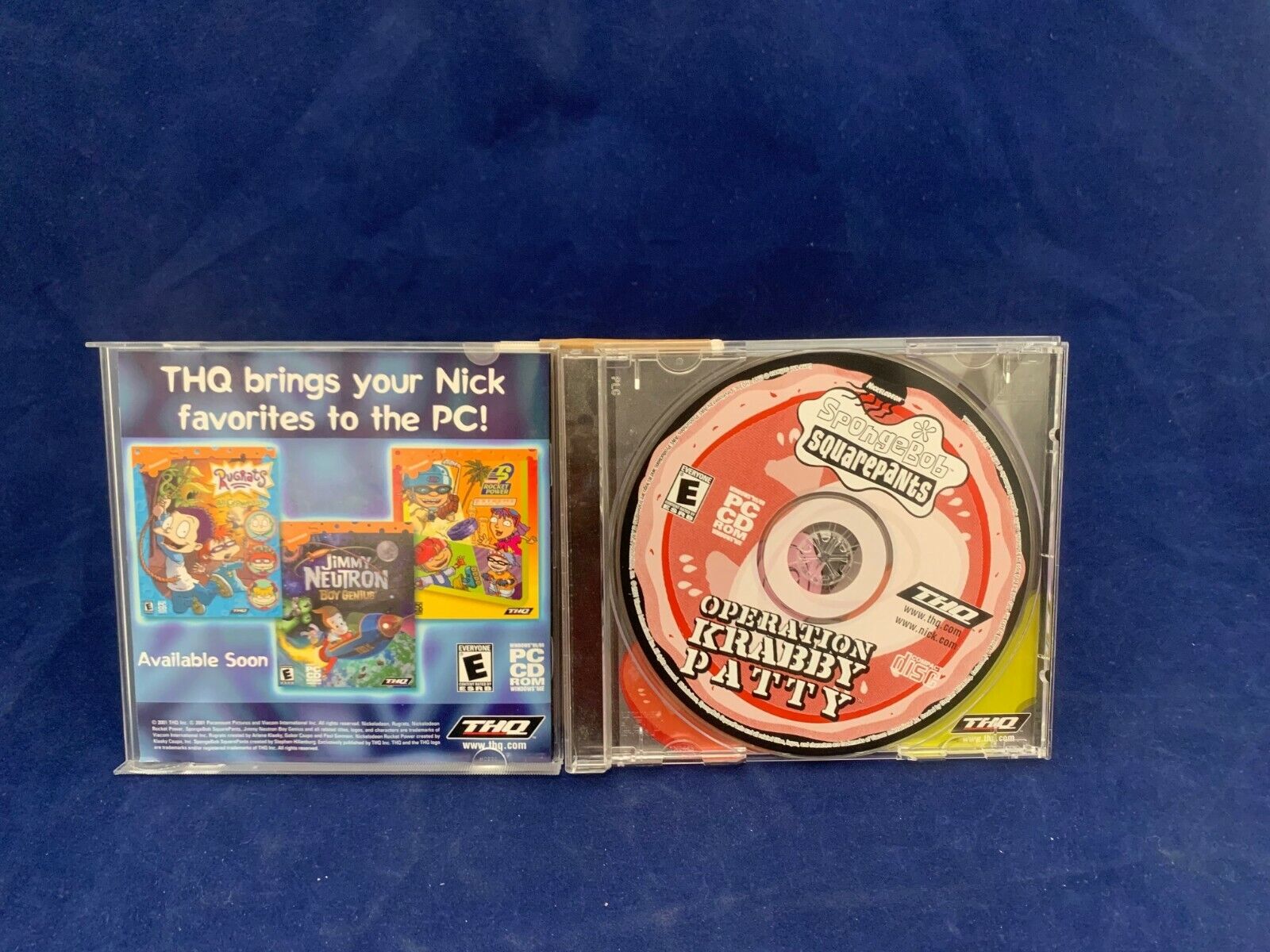 Spongebob Squarepants Operation Krabby Patty PC CD Rom THQ Game PreOwned