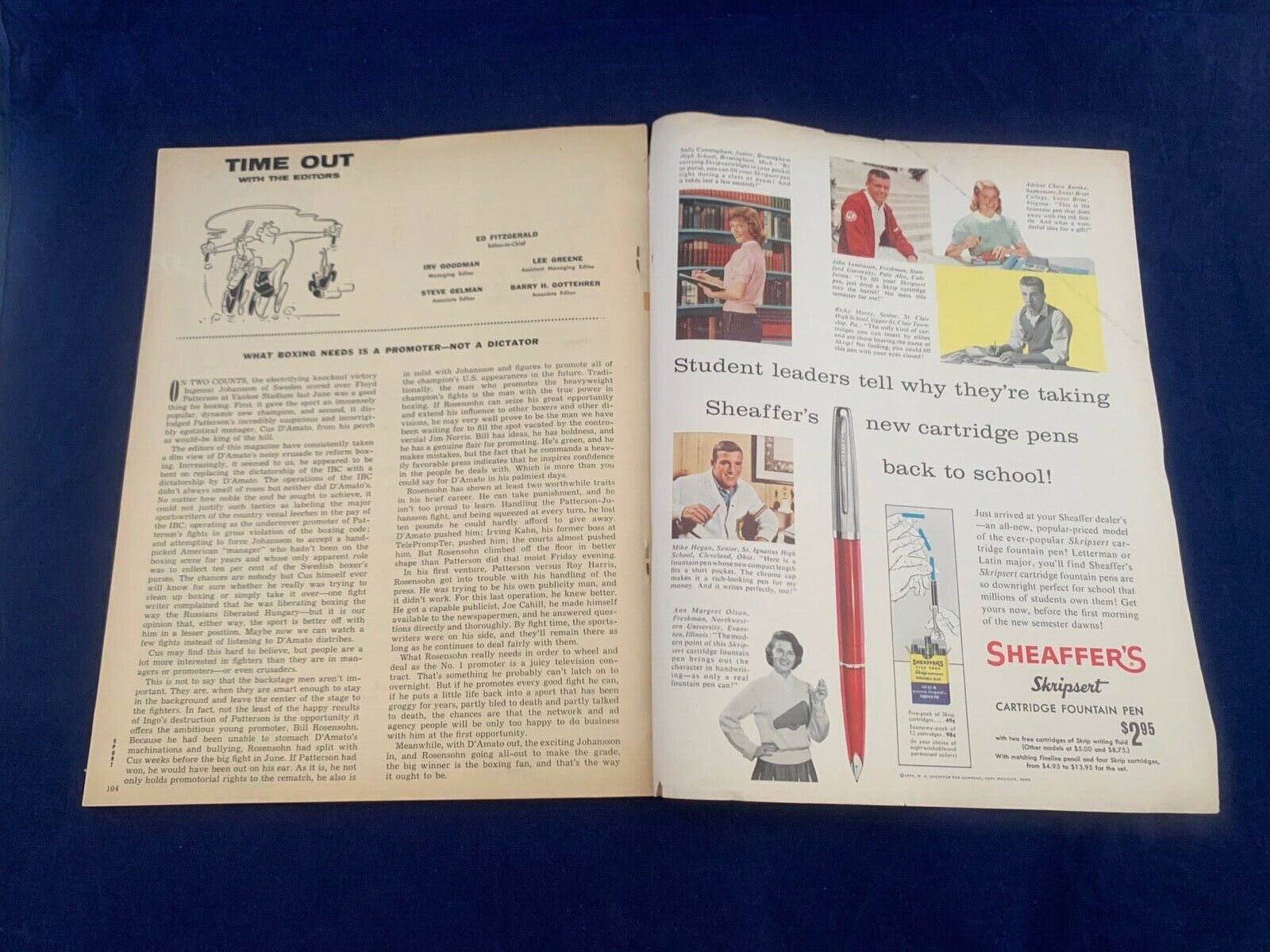 Sport Magazine Special issue 1959 Warren Spahn Cover Vintage ! Fair Condition