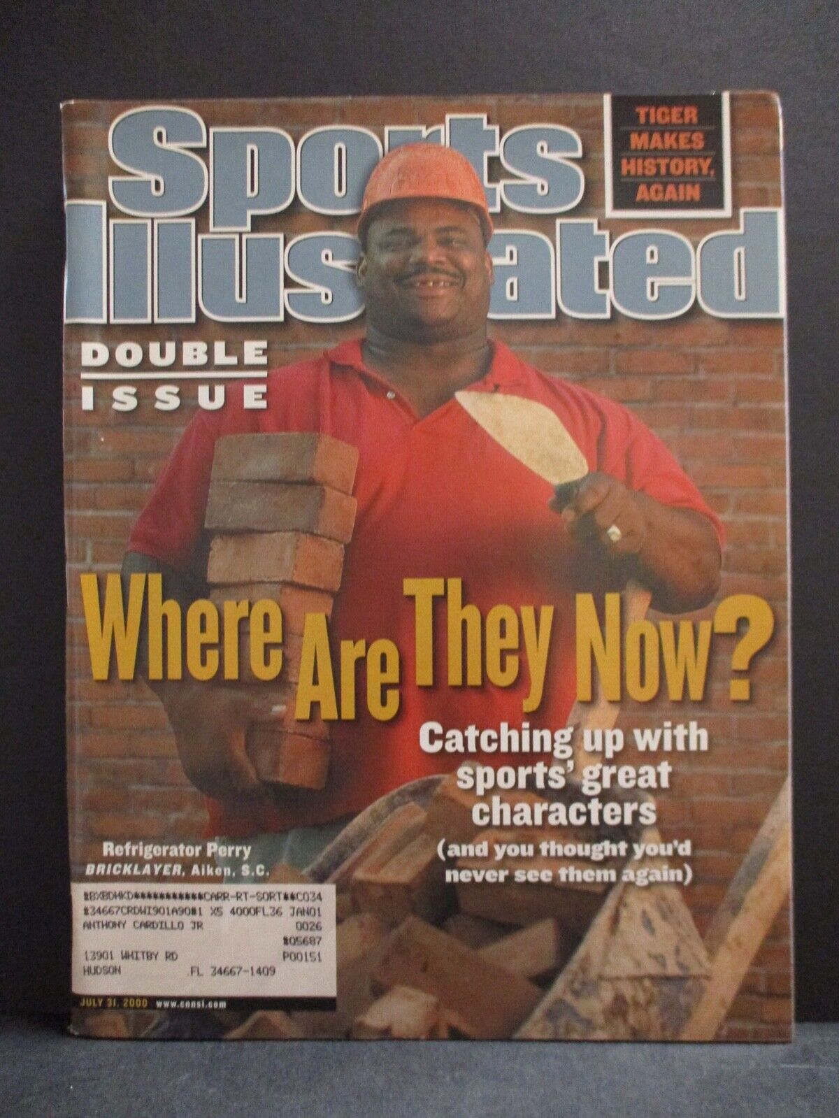 Sports Illustrated July 31 2000 Magazine William Perry Cover Ship Label EX Cond.