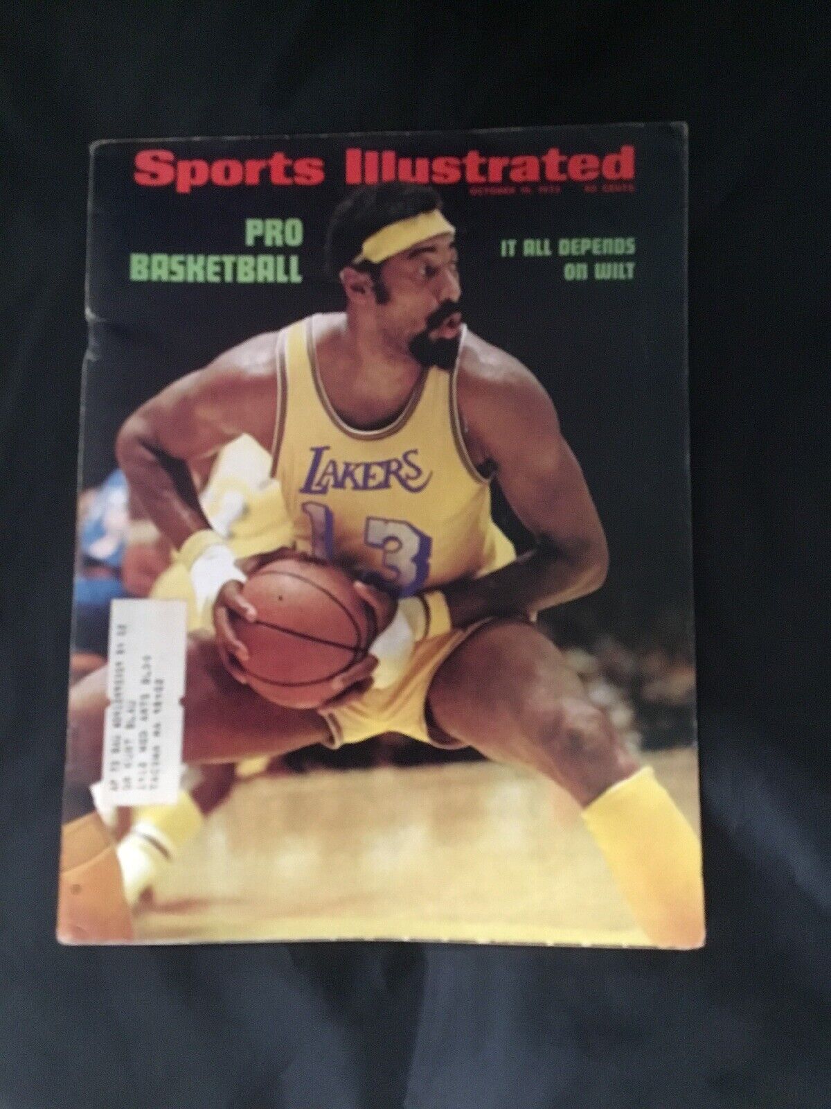 Sports Illustrated Magazine October 16 1972 Wilt Chamberlain Basketball Lakers