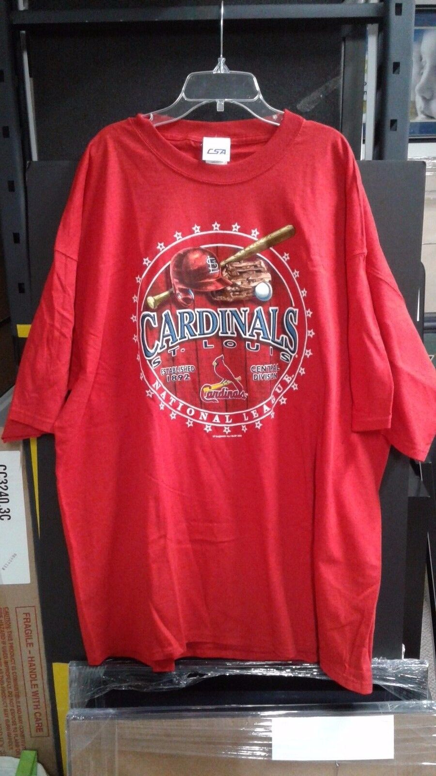St Louis Cardinals Red T Shirt Size 2X CSA