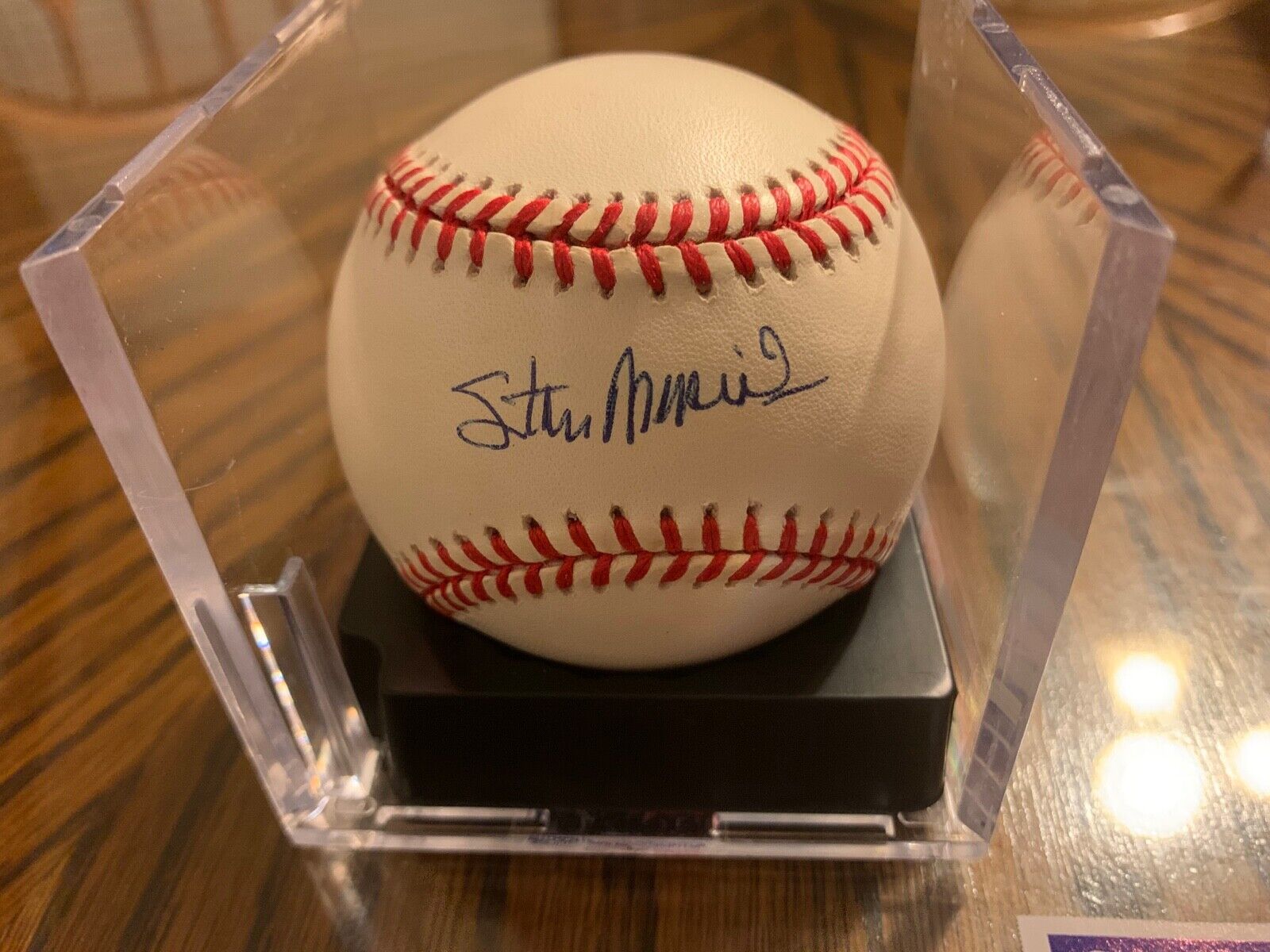 Stan Musial Autographed Rawlings Baseball  PSA Q17240 Grade 8.5 Auto 9