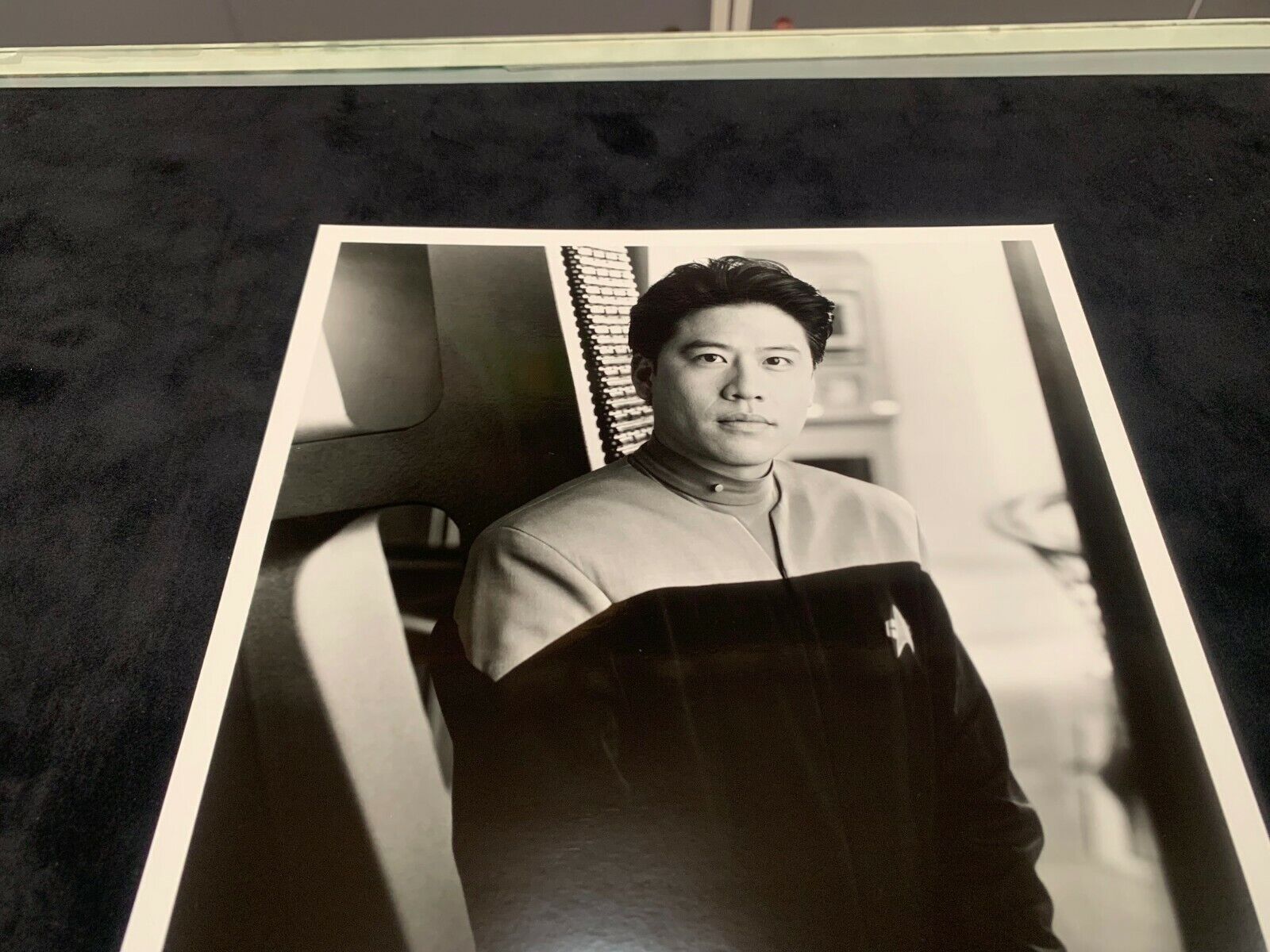 Star Trek Voyager 8x10 B&W Photo of Garret Wang in Excellent Condition