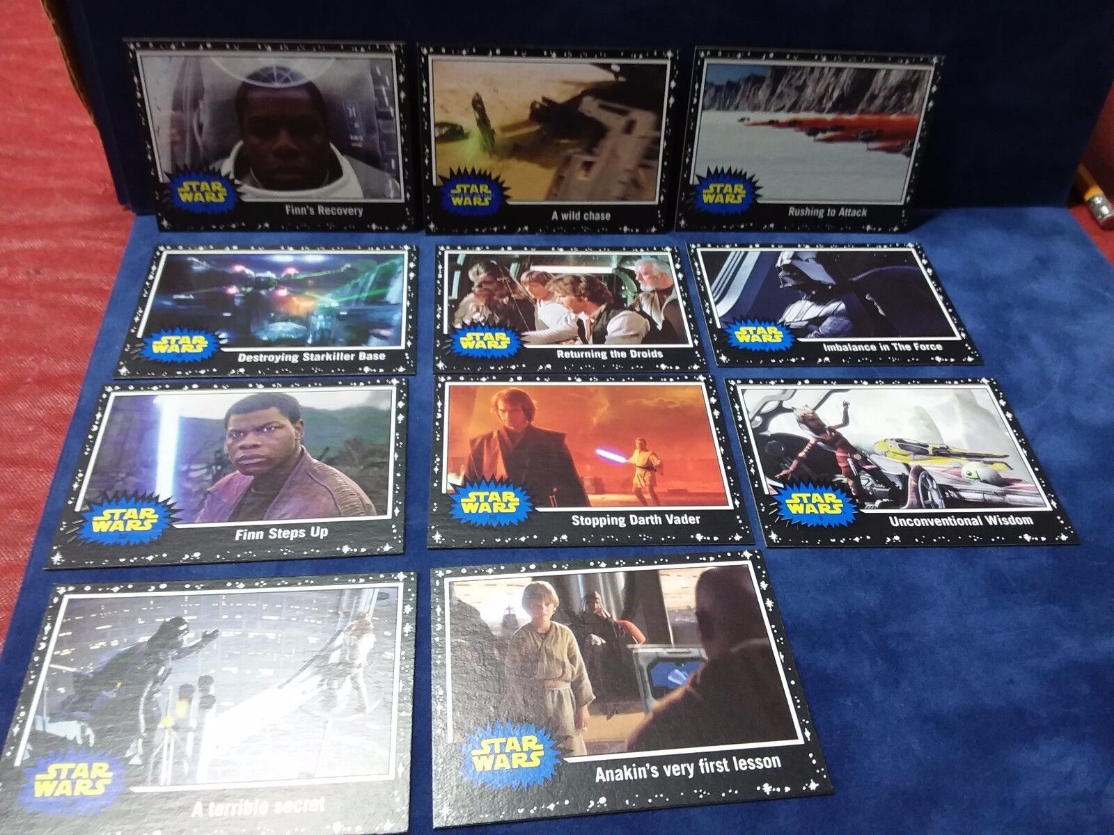 Star Wars Journey to the Last Jedi cards  BLACK  LOT of 11