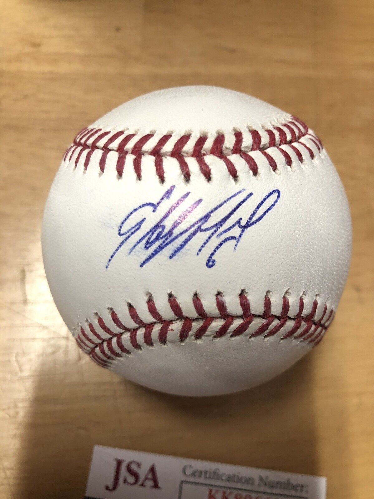 Starling Marte Autographed Official MLB Baseball PIRATES GIANTS Marlins JSA