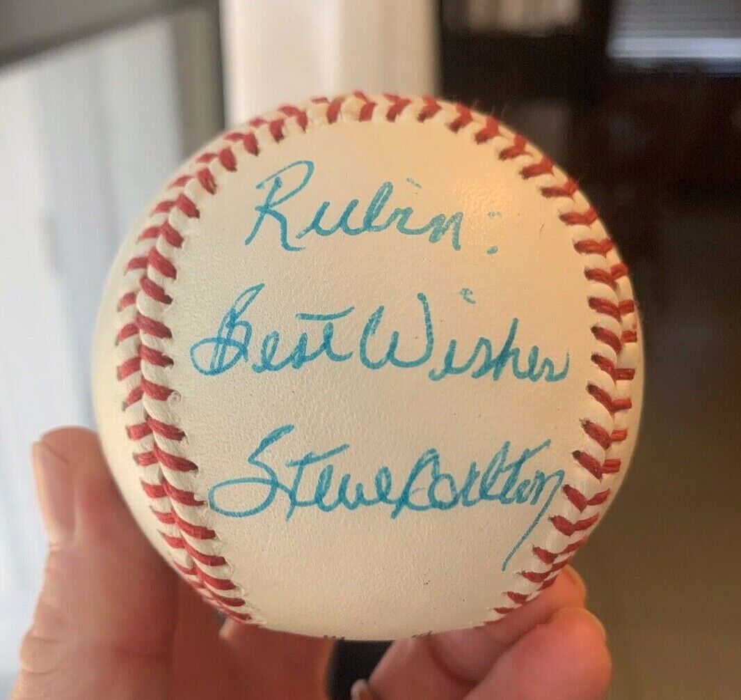 Steve Carlton Autographed Florida State League Ball Signed to Ruben W/ PSA COA