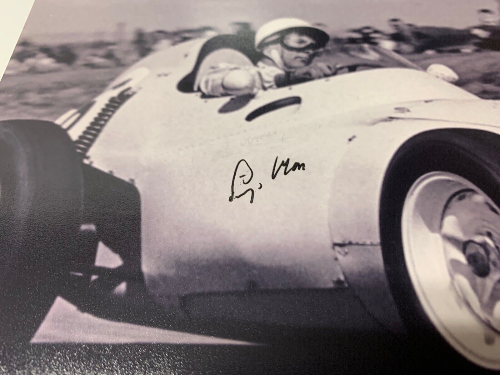 Stirling Moss Racing Driver Autographed 8x10 Photo JSA Certified J09793