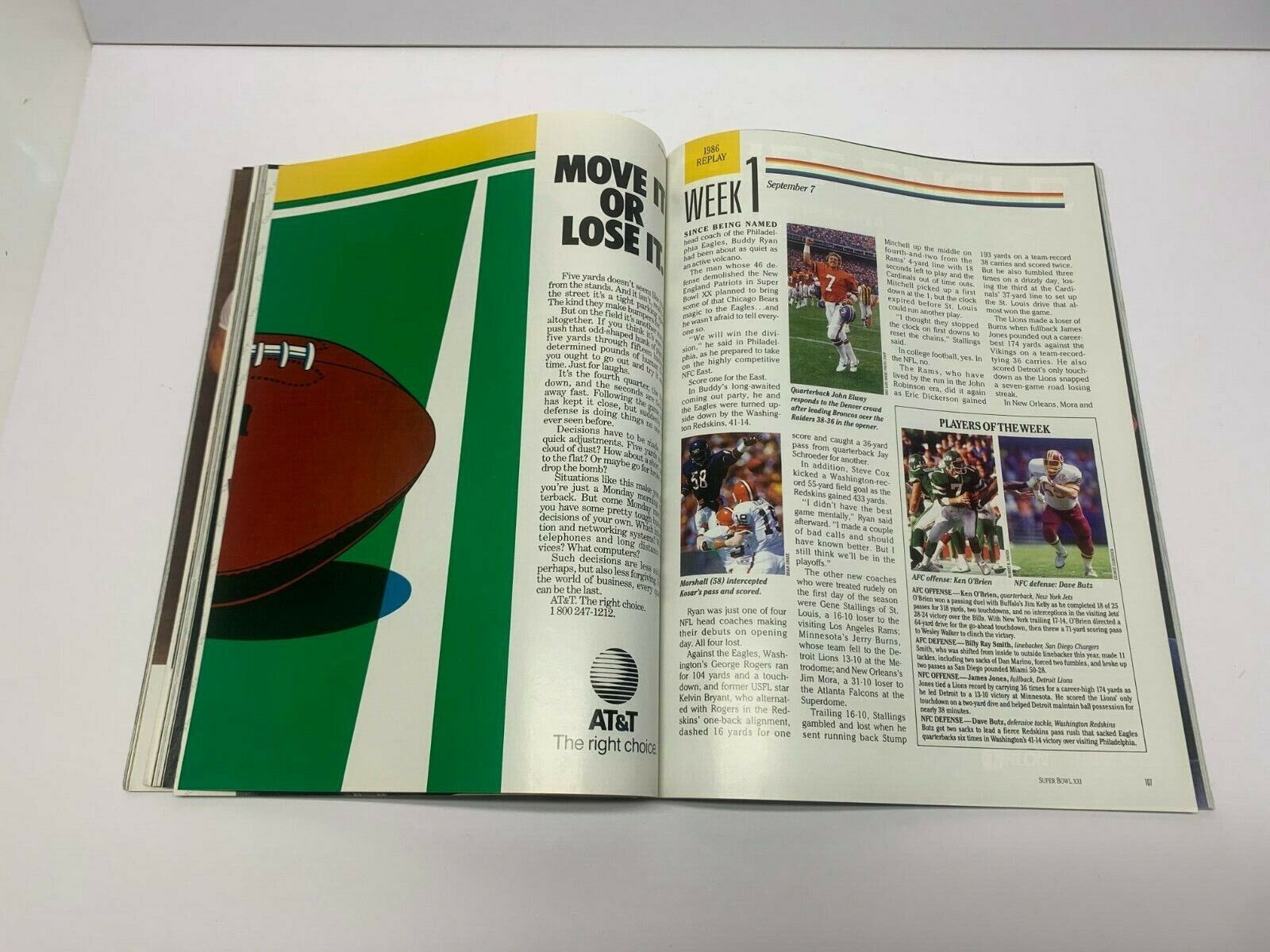 Super Bowl 21 Official Game Program 1987 Broncos vs Giants in ex condition