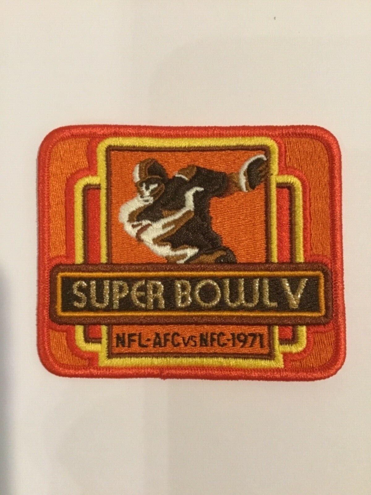 Super Bowl 5 Indianapolis Colts Patch Embroidered