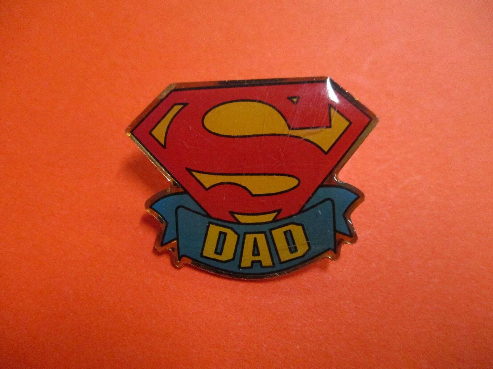 Super Dad Superman Logo Pin Father's Day Gift
