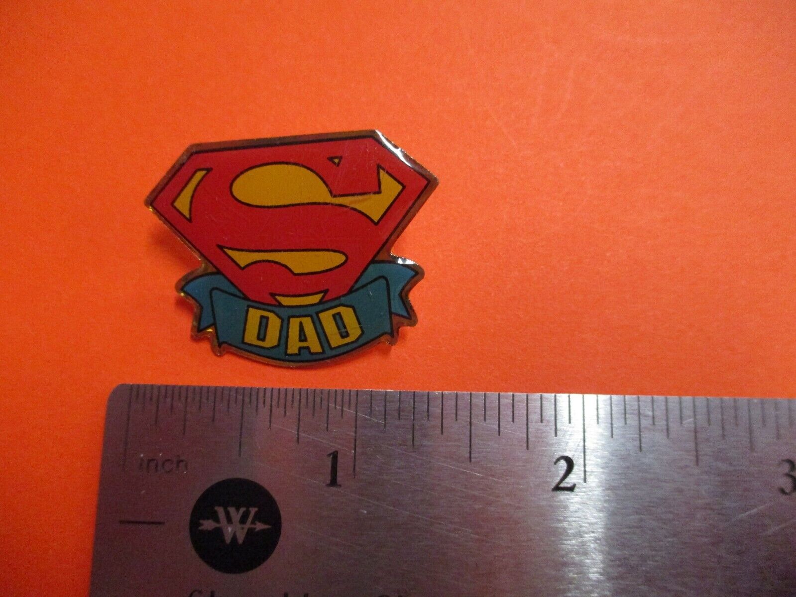 Super Dad Superman Logo Pin Father's Day Gift