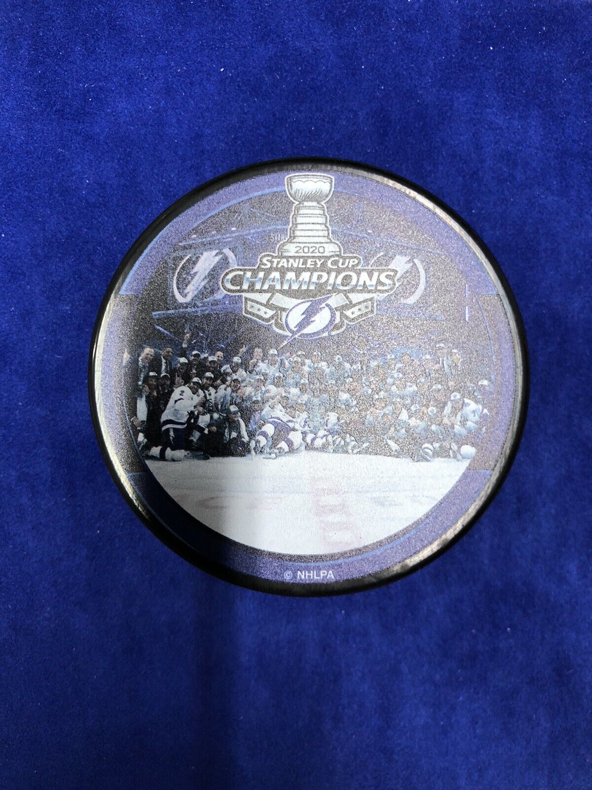 Tampa Bay Lightning 2020 Stanley Cup Champions Team Photo Hockey Puck