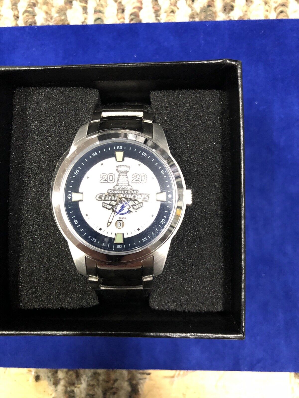 Tampa Bay Lightning 2020 Stanley Cup Champions Watch Titan with  Date NEW