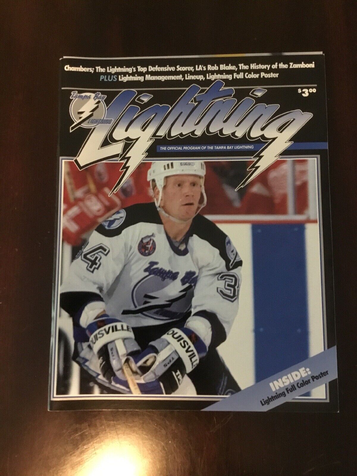 Tampa Bay Lightning NHL Program TBL Vs Rangers Mikael Andersson October 22, 1993