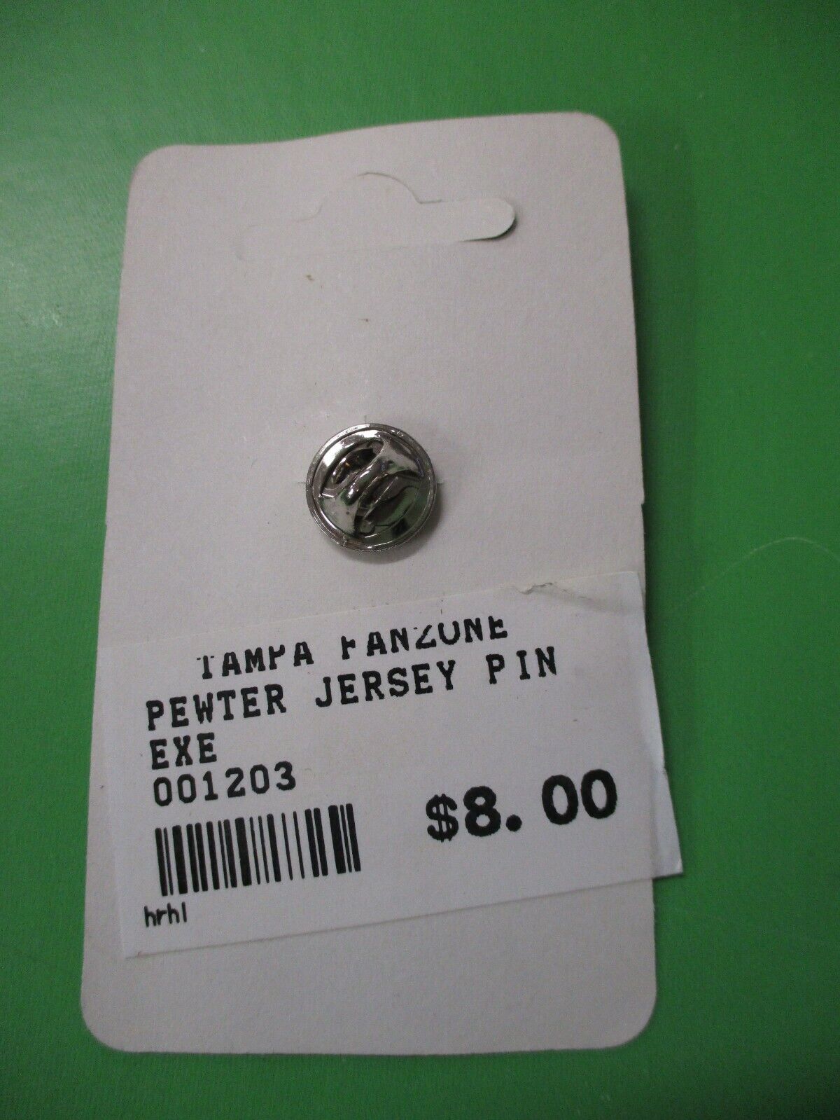 Tampa Bay Lightning Old Logo Jersey Pewter 1 Inch Pin