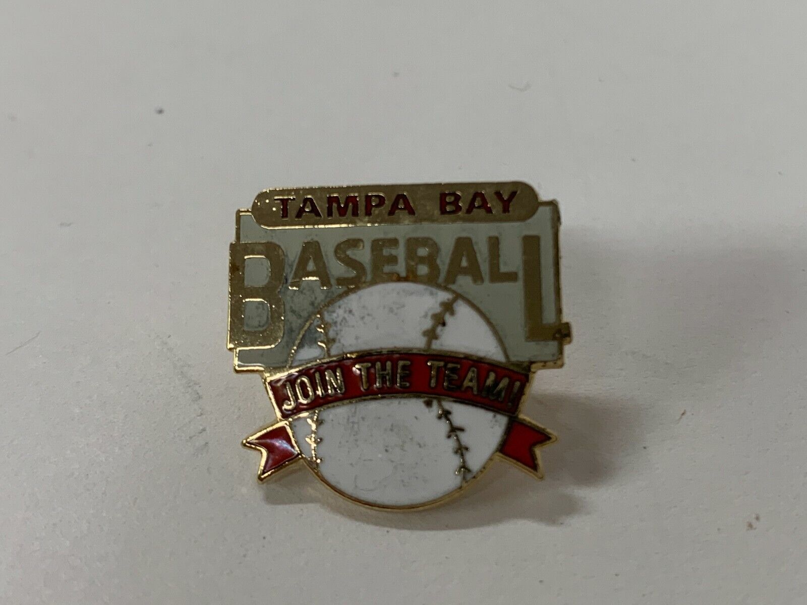 Tampa Bay Rays Baseball Join The Team Collectors Pin Size .75x.75 Inches
