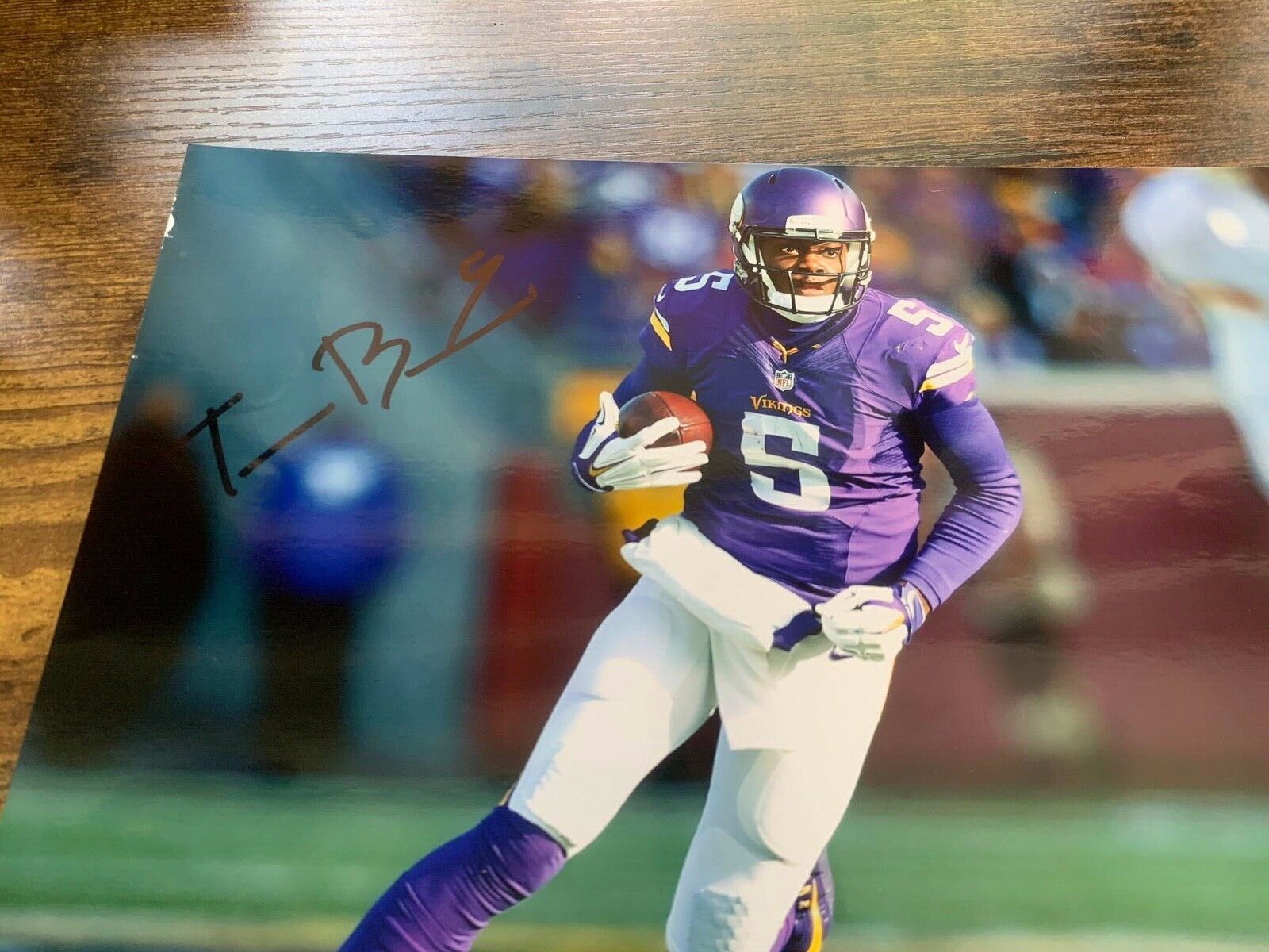 Teddy Bridgewater Minnesota Vikings Autographed 8x10 color photo w/ BCA F75202