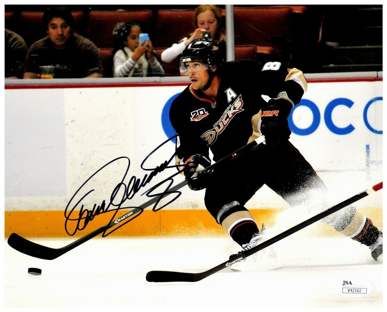 Teemu Selanne Anaheim Ducks Autographed Signed 8x10 Color Photo JSA COA
