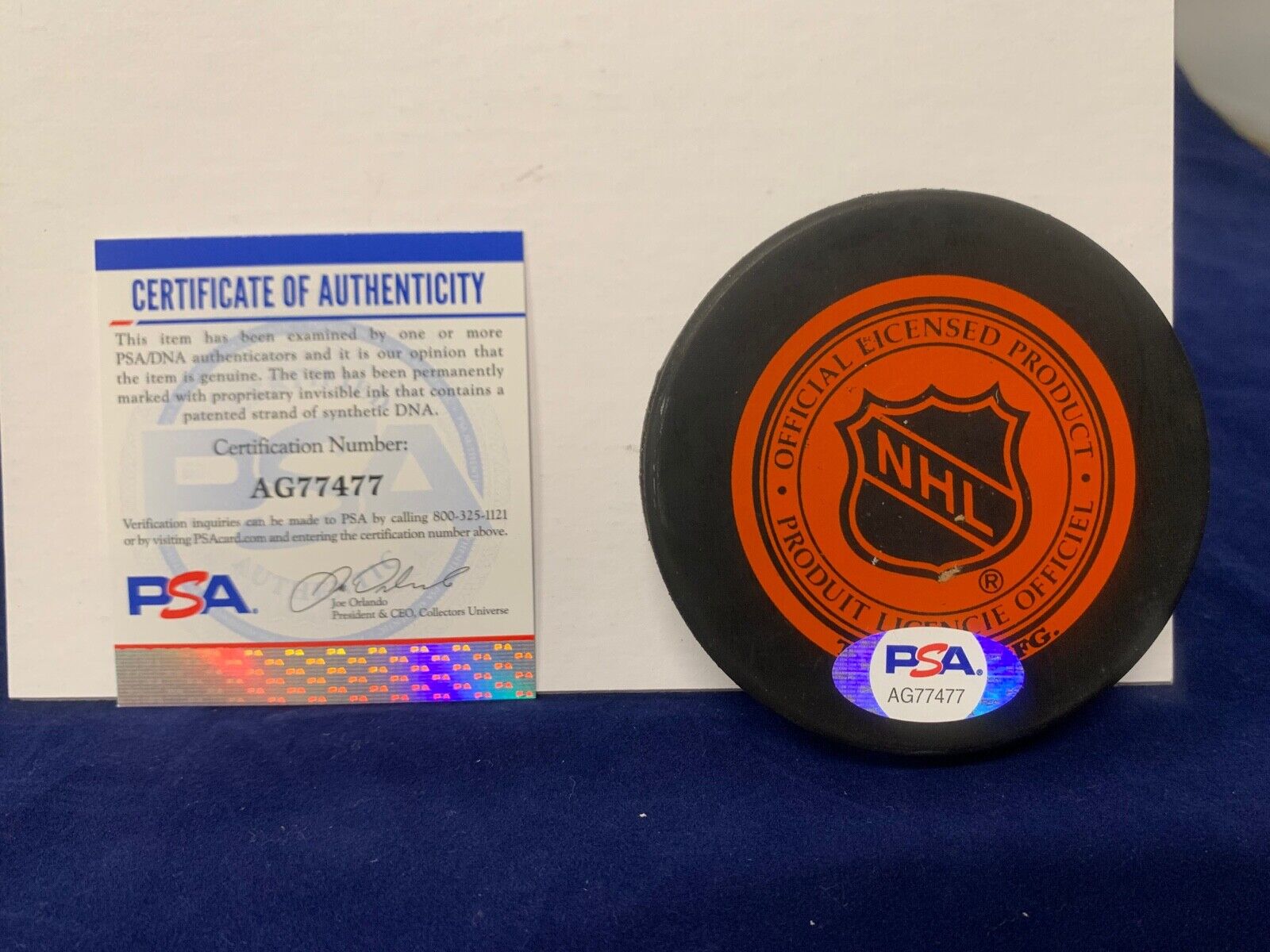 Teemu Selanne Autographed Signed Licensed NHL Hockey Puck NHL Logo with PSA COA
